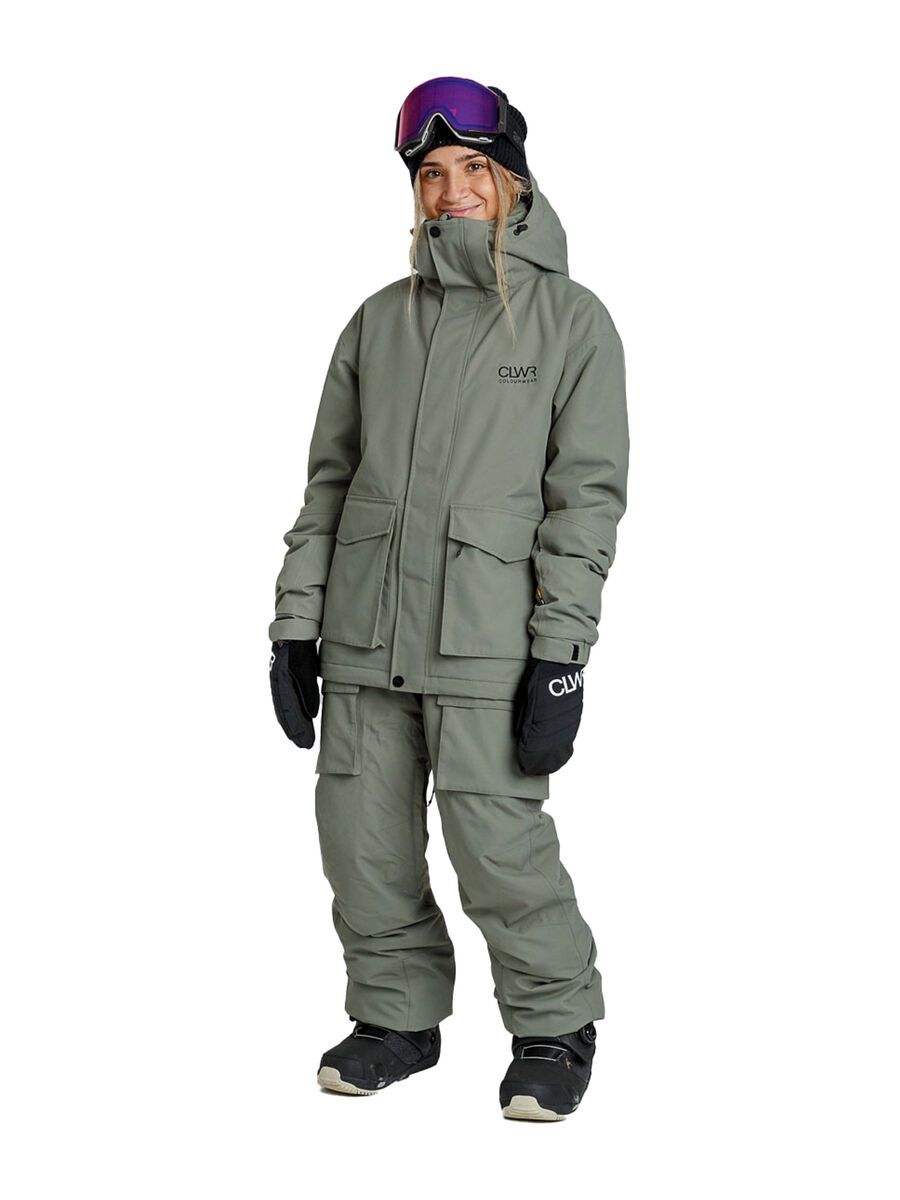 Colourwear U Mountain Cargo Jacket, grey green - Bild 4