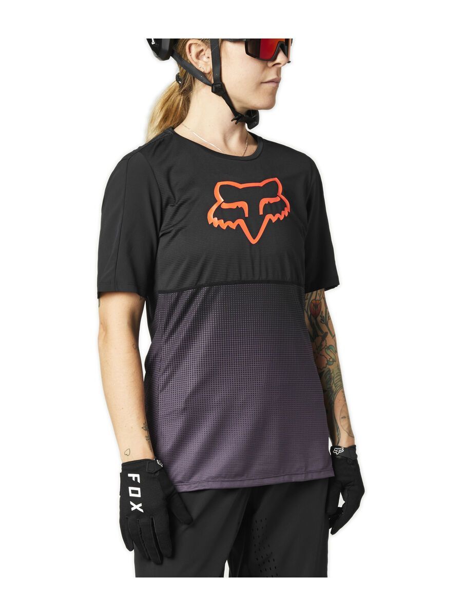 Fox Womens Flexair SS Jersey, black/purple - Bild 1