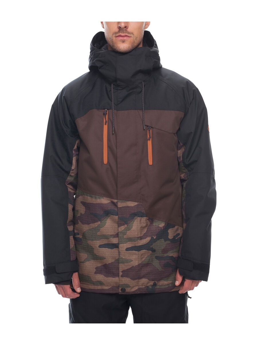 686 Men's Geo Insulated Jackett, dark camo colorblock - Bild 1