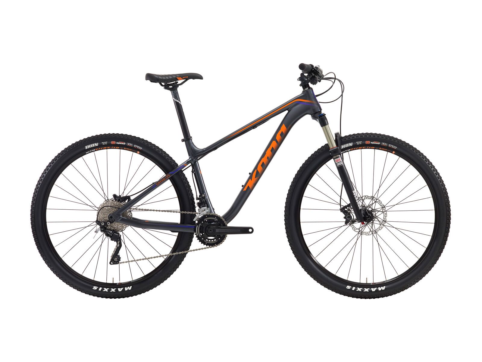 Kona Kahuna DDL, matt charcoal w/ team orange & purple decals - Bild 1