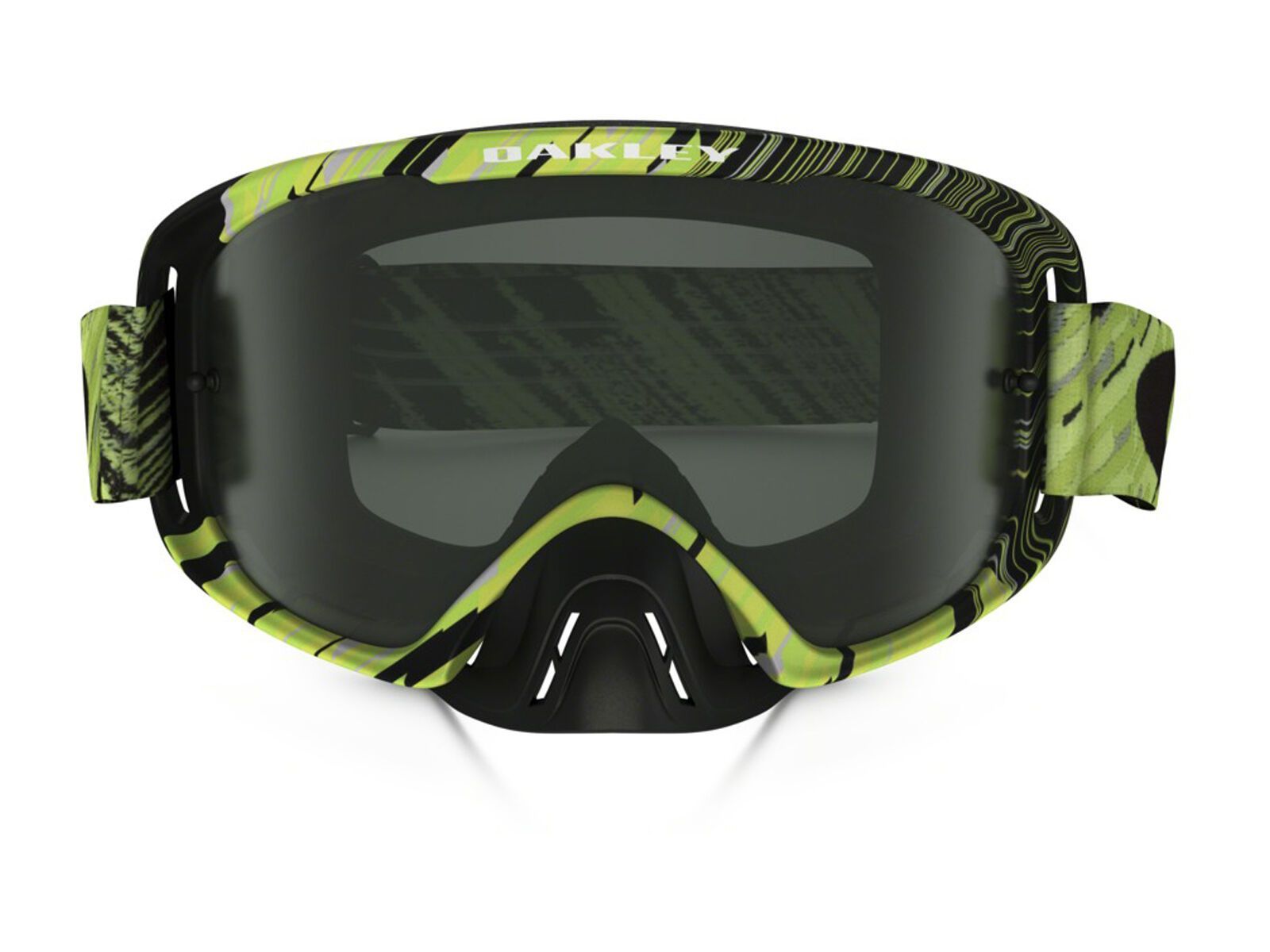 Oakley O2 MX, rain of terror green/yellow/Lens: dark grey - Bild 2