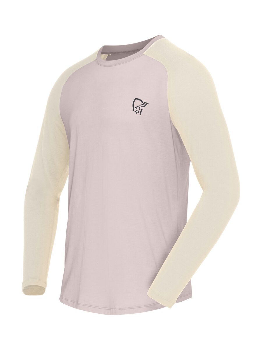 Norrona femund pureUll Long Sleeve M's, oatmeal/whisper white - Bild 2