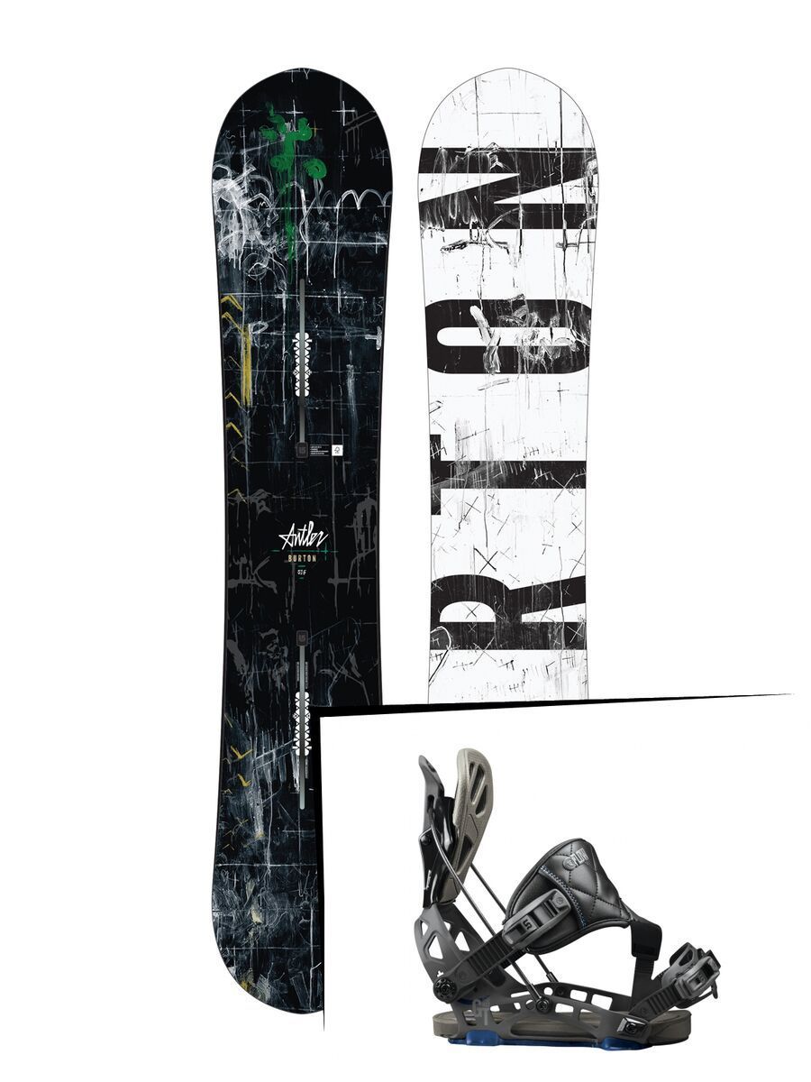 Set: Burton Antler 2017 + Flow NX2-GT Hybrid (1718318S) - Bild 1