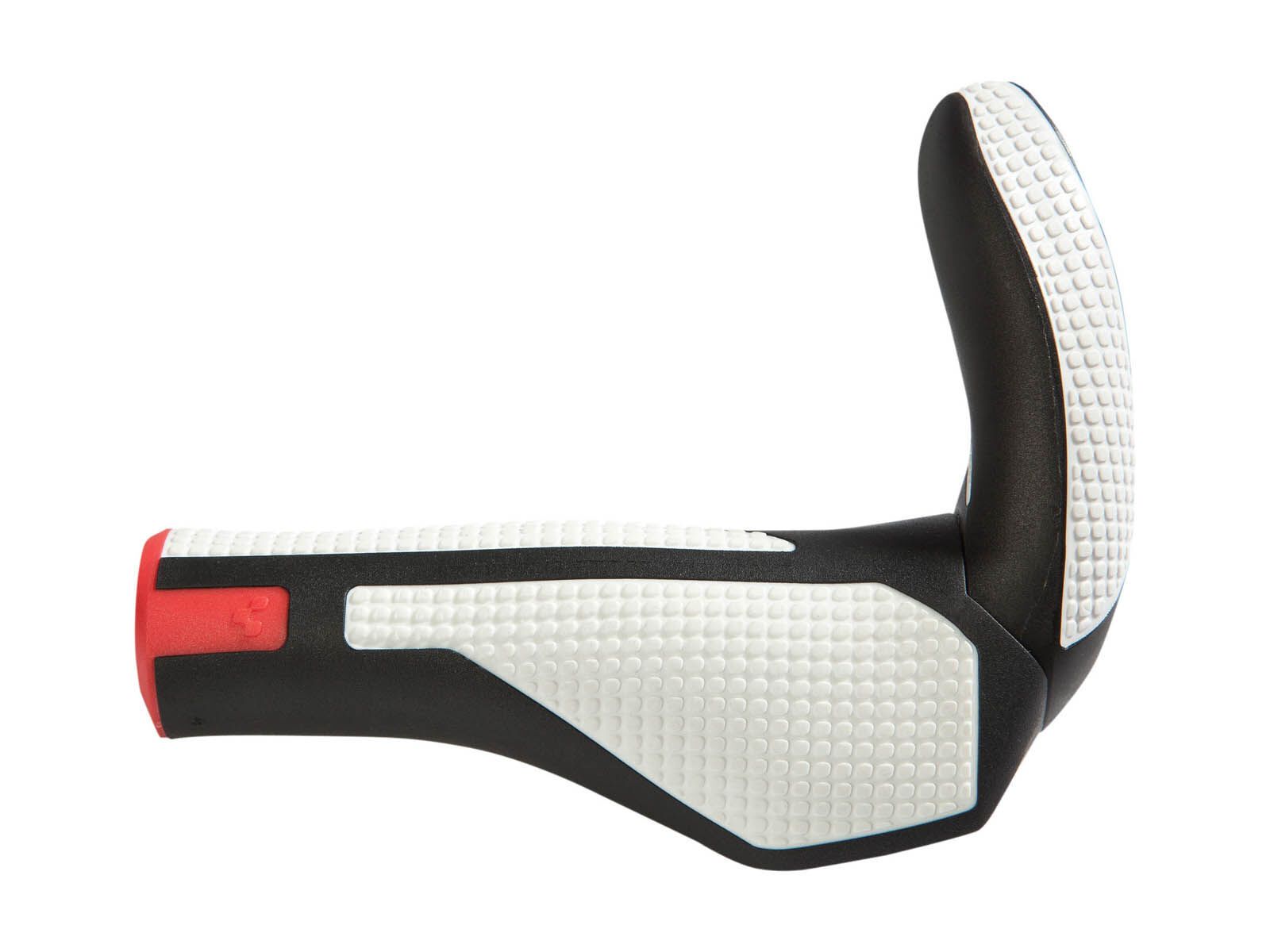Cube Natural Fit Comfort Griffe Bar End, schwarz/weiß/rot - Bild 1
