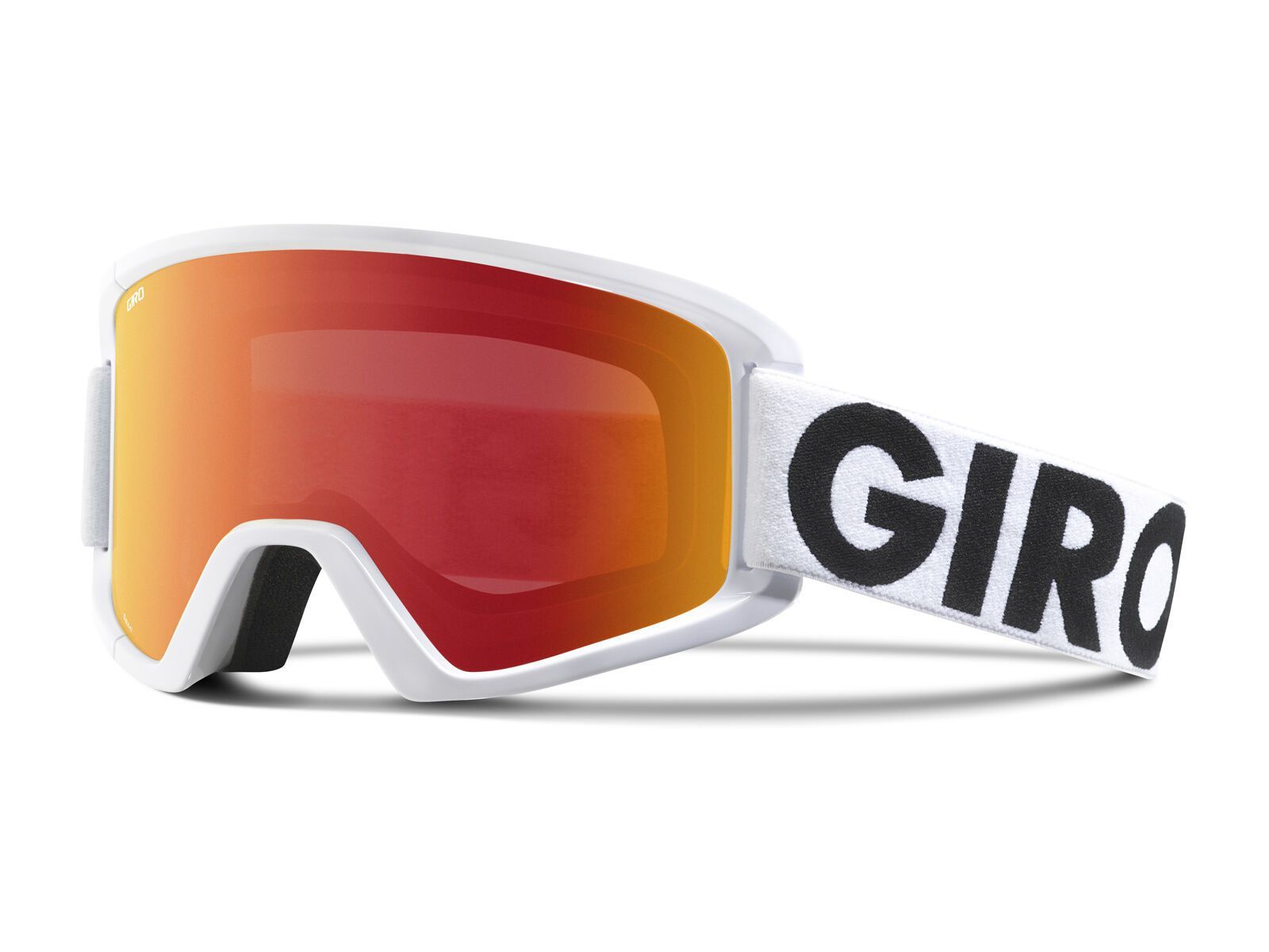 Giro Semi inkl. Wechselscheibe, white futura/amber scarlet+yellow - Bild 1