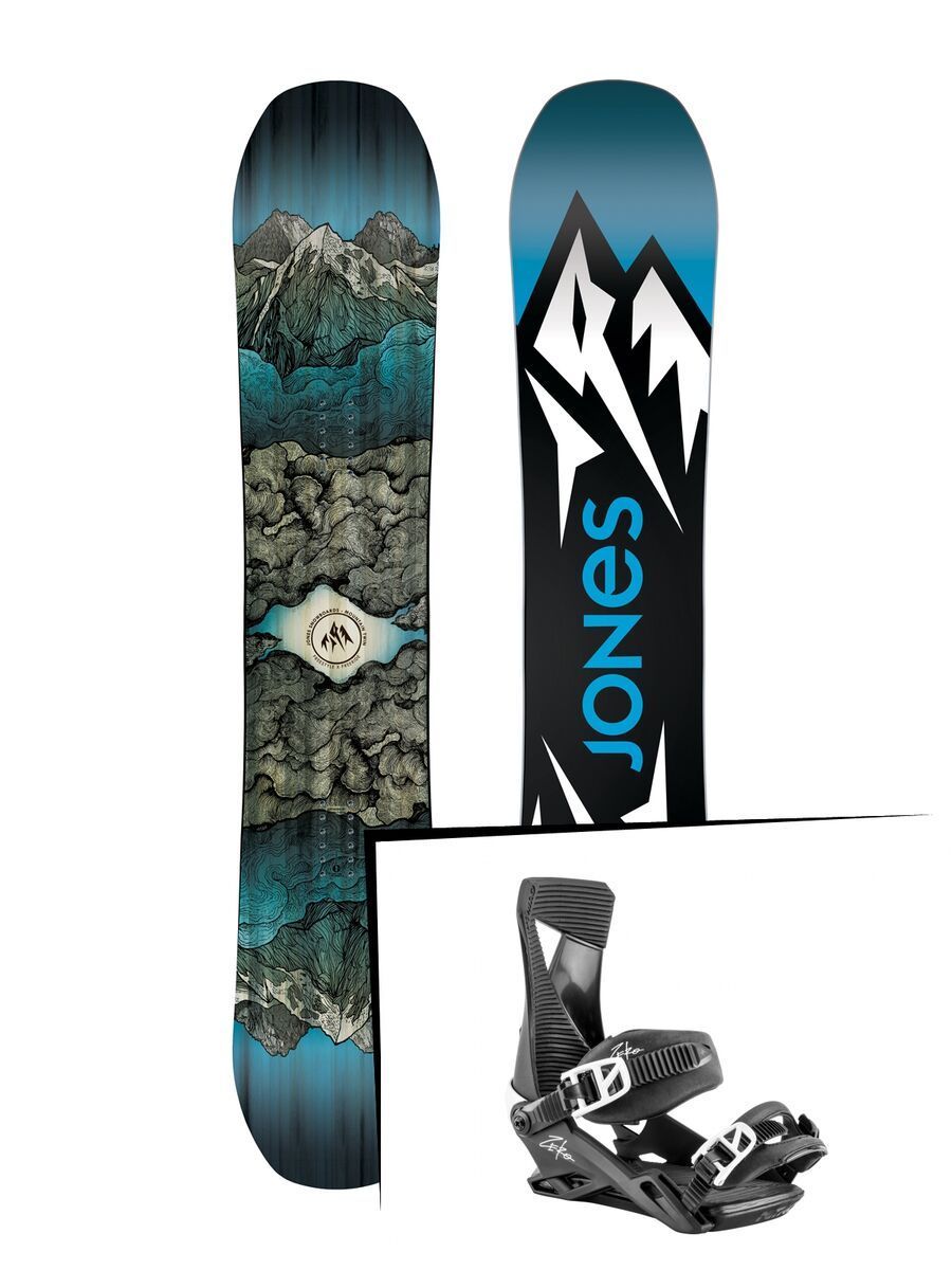 Set: Jones Mountain Twin 2019 + Nitro Zero dark night - Bild 1