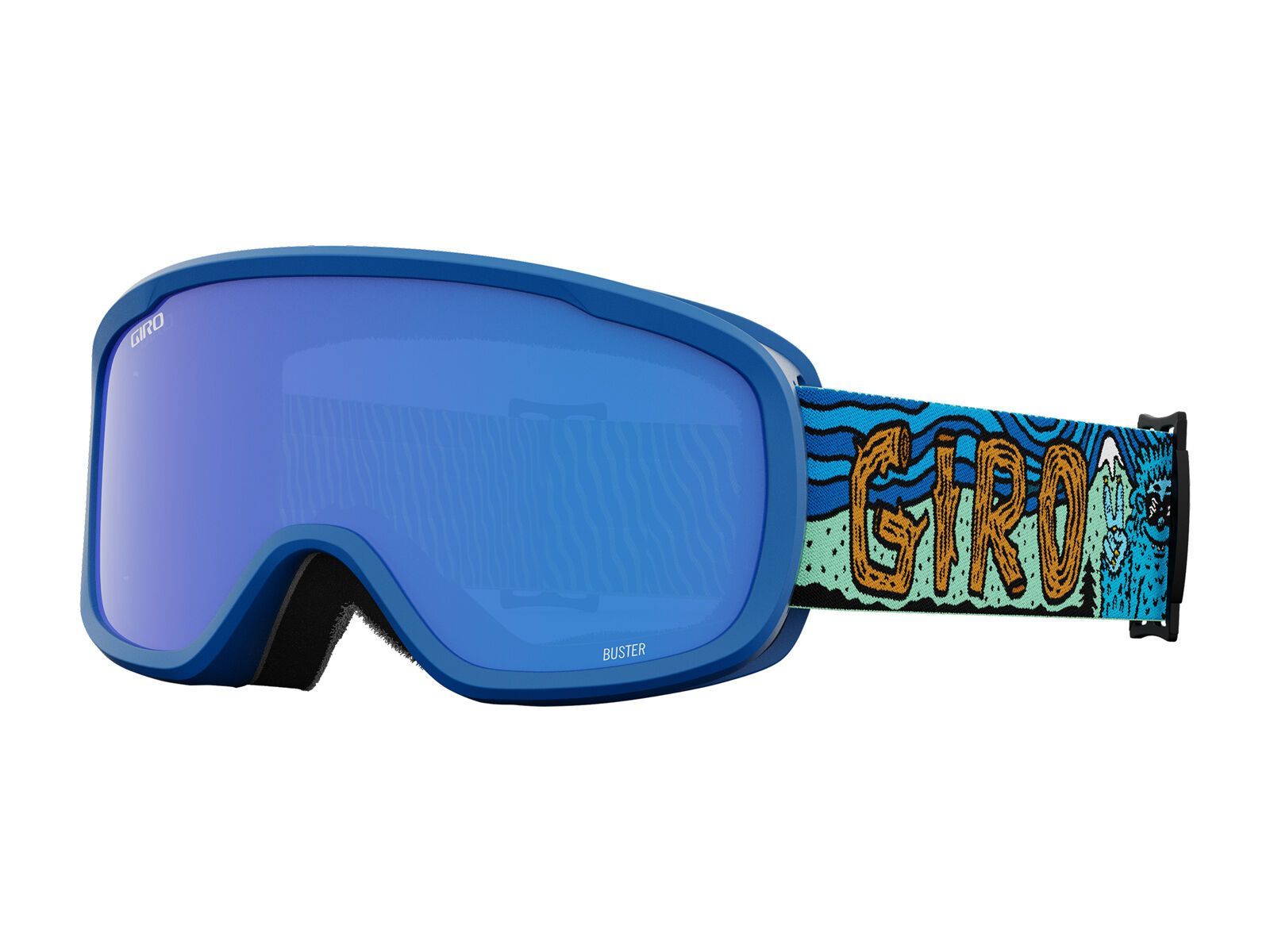 Giro Buster Grey Cobalt, blue shreddy yeti - Bild 1