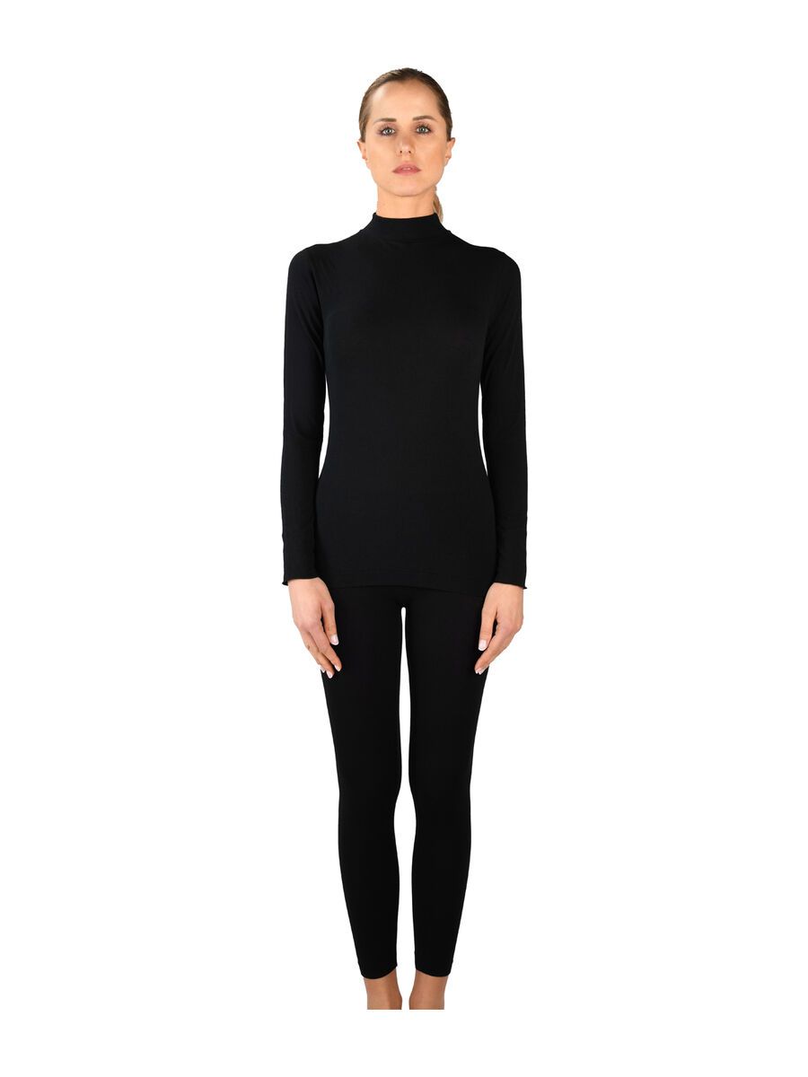 Iron-ic Cashmere Shirt with High Collar and Long Sleeves - Women, black - Bild 3