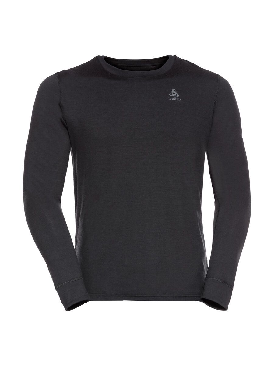 Odlo Natural 100% Merino Warm Base Layer Set Men's, black - Bild 2
