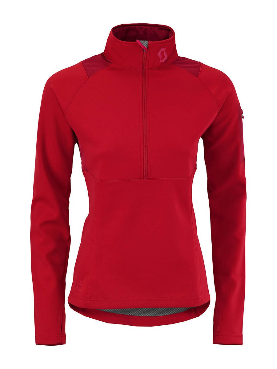 Scott Womens Five5 1/2 Zip, rio red - Bild 1