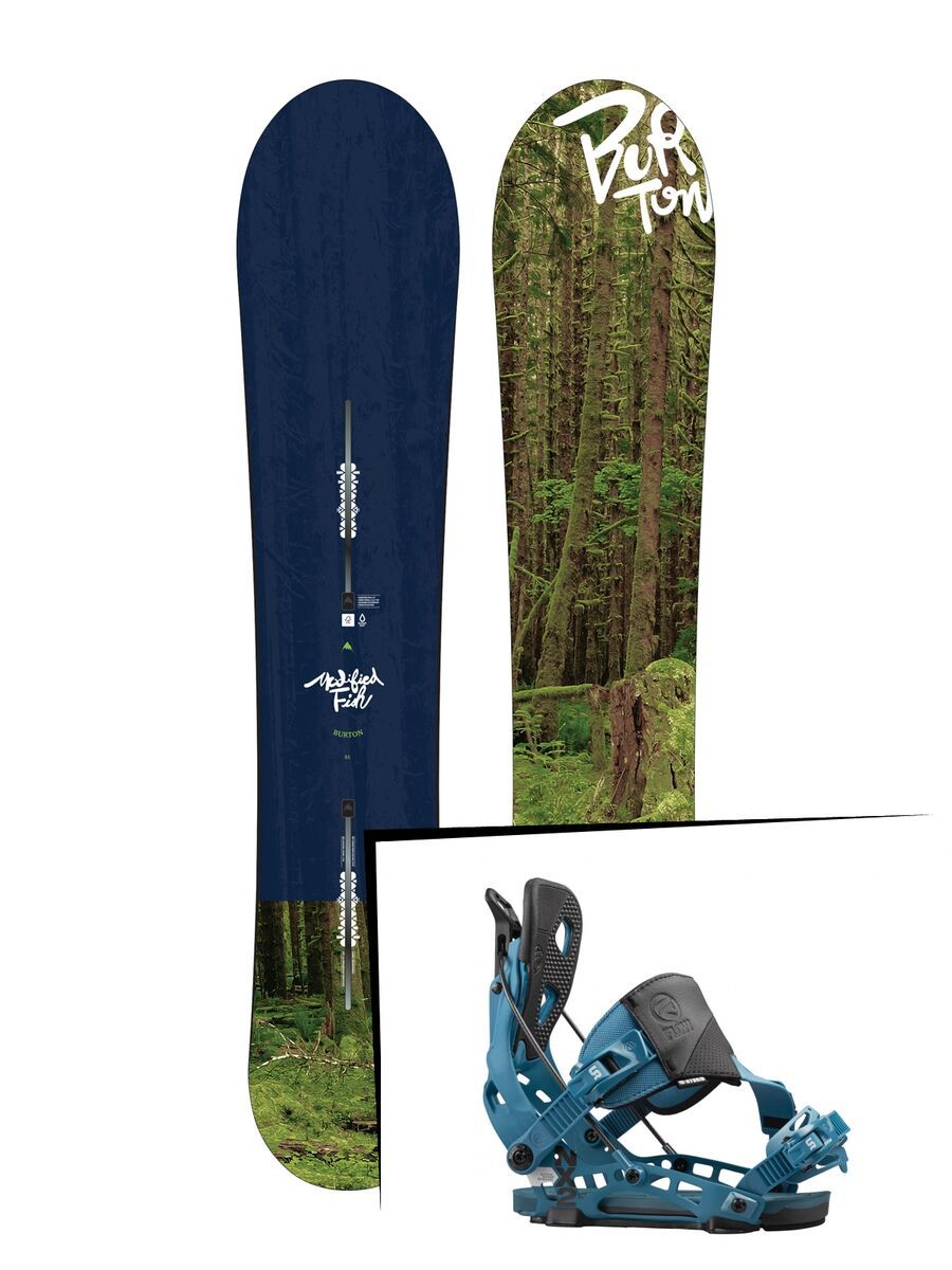 Set: Burton Modified Fish 2017 + Flow NX2 Hybrid (1513127S) - Bild 1