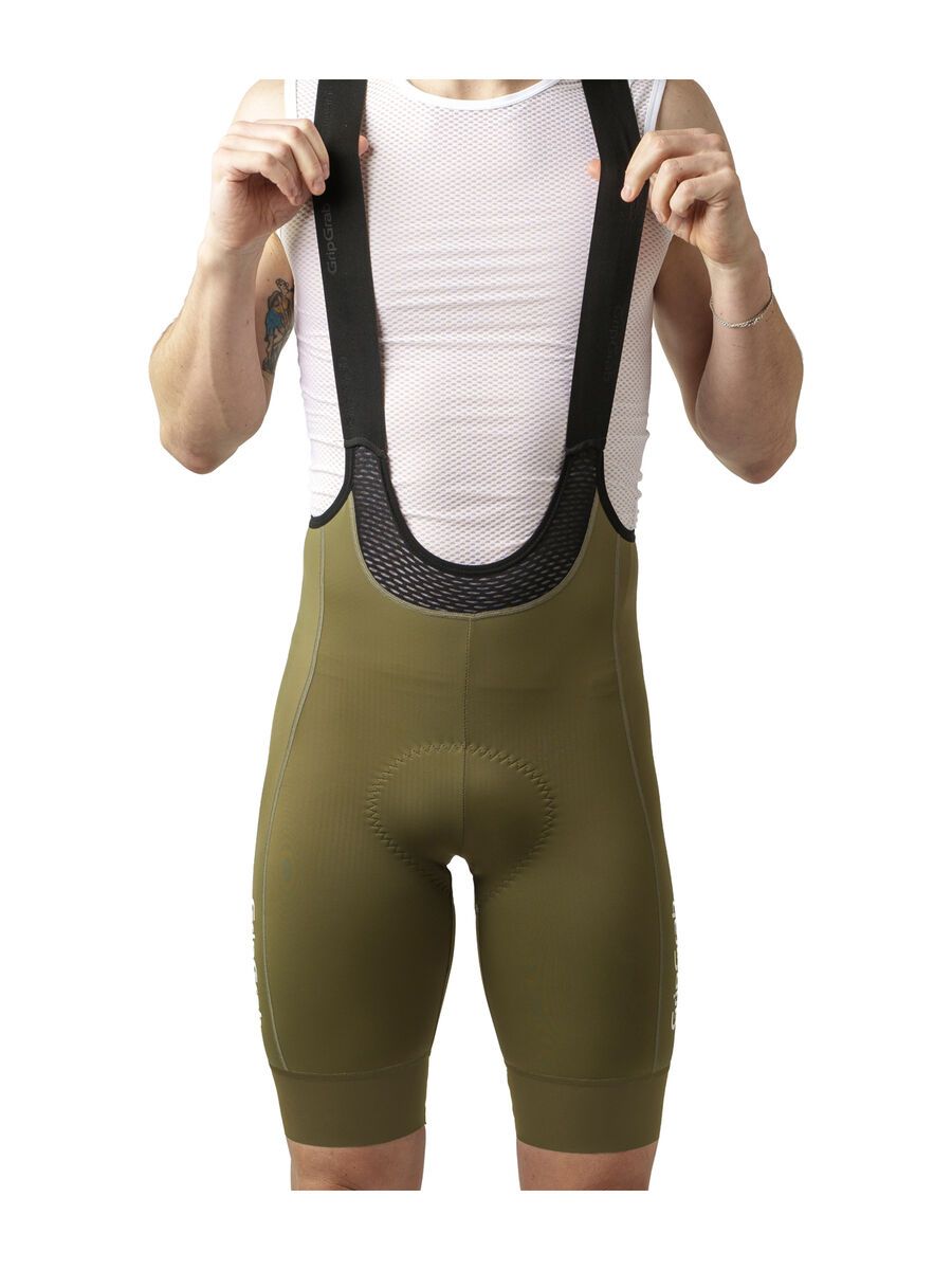 GripGrab PACR Bib Shorts, olive green - Bild 4