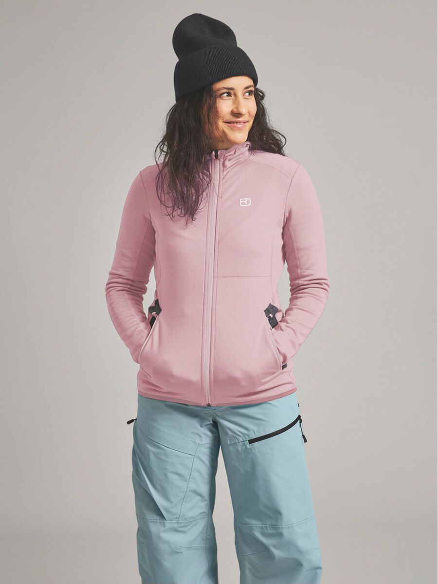 Ortovox Merino Fleece Hoody W, dawn rose - Bild 4