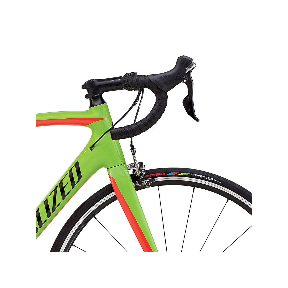 Specialized Tarmac Sport, gloss monster green/rocket red/tarmac black - Bild 5