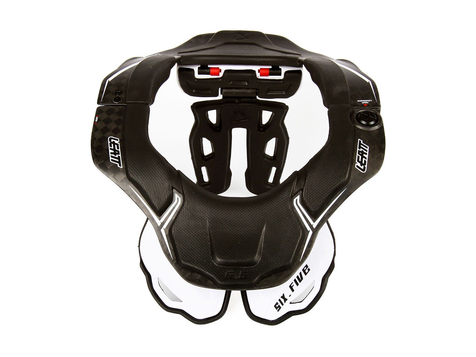 Leatt Neck Brace DBX 6.5 Carbon, black/white - Bild 1