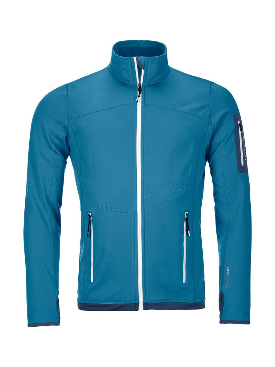 Ortovox Merino Fleece Light Jacket M, blue sea - Bild 1