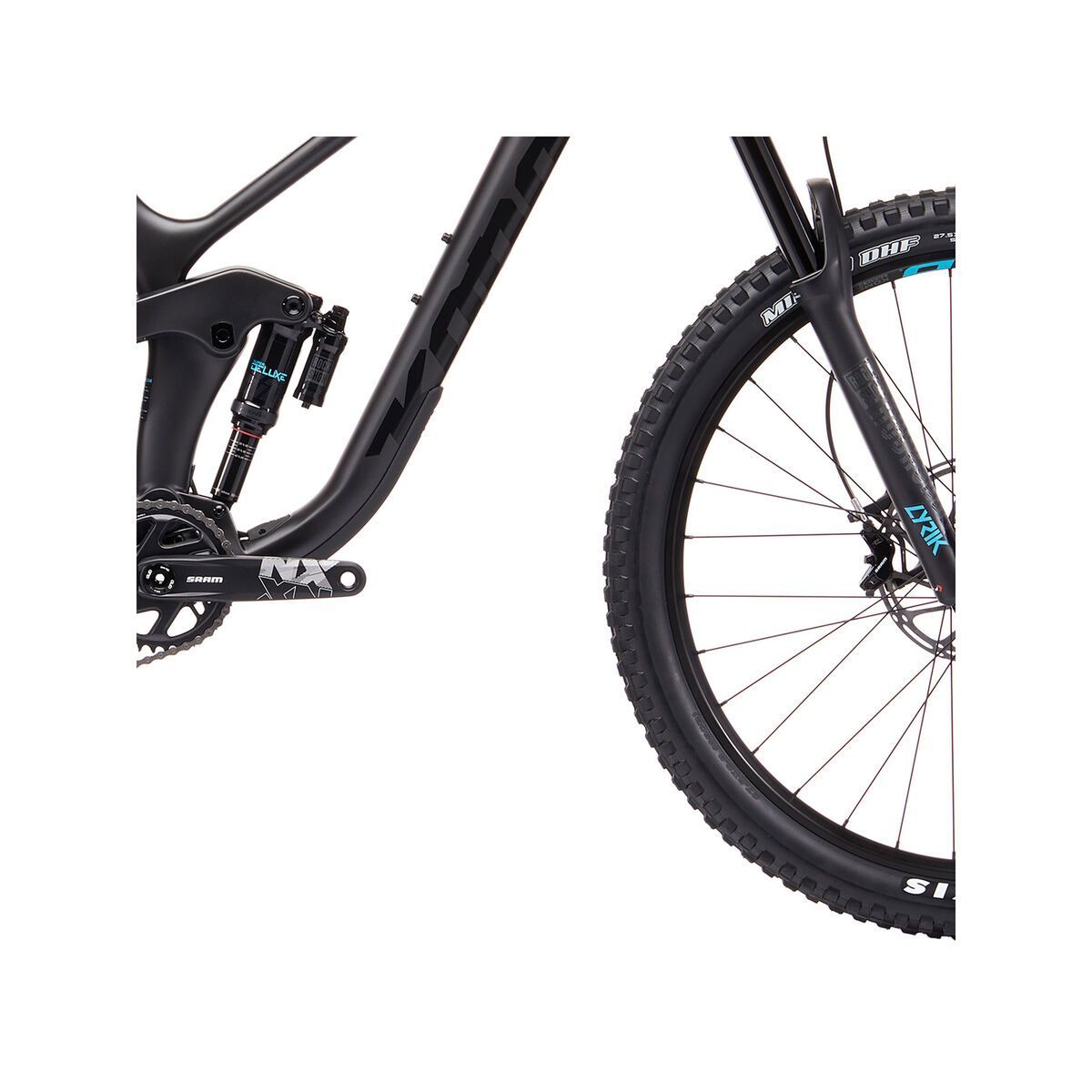 Kona Process 153 CR 27.5, matt charcoal w/ gloss black & ice blue decals - Bild 4