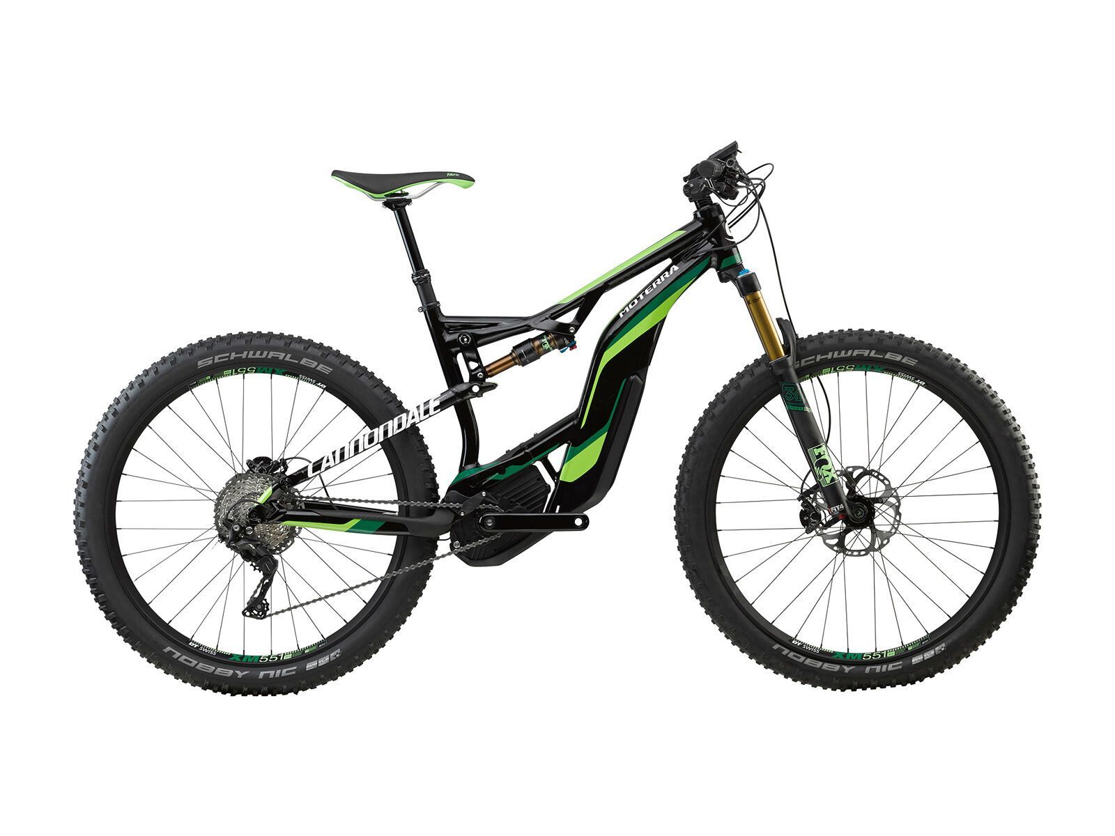 Cannondale Moterra 1, jet black w/ berzerker green and cashmere, gloss - BLK - Bild 1