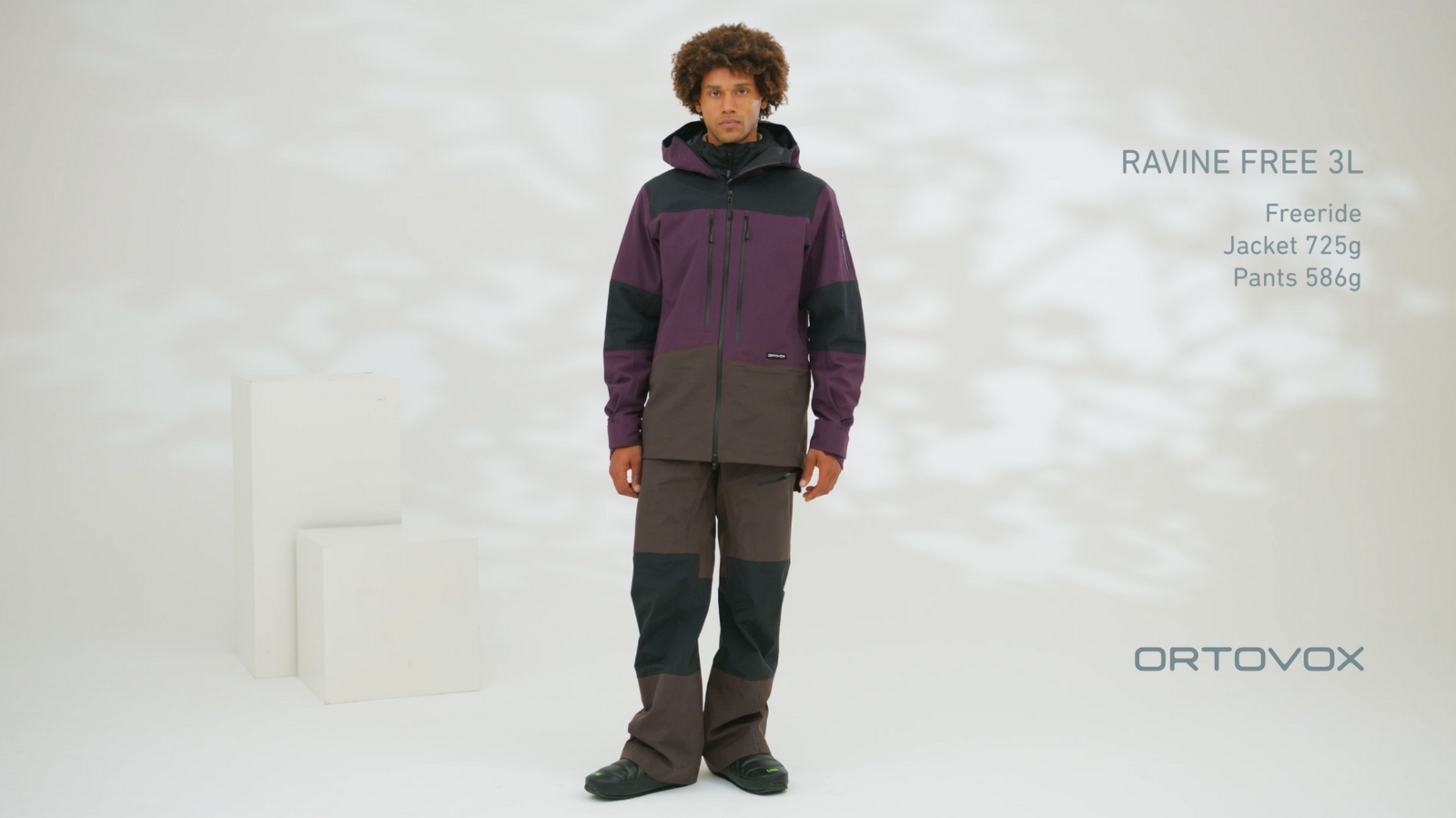 Ortovox Ravine Free 3L Jacket M, grey ice - Video 6