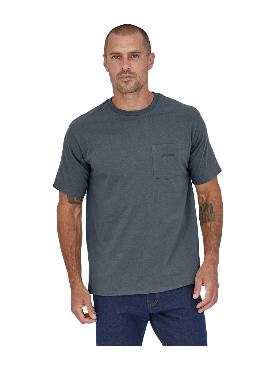 Patagonia Men's Line Logo Ridge Pocket Responsibili-Tee, plume grey - Bild 2