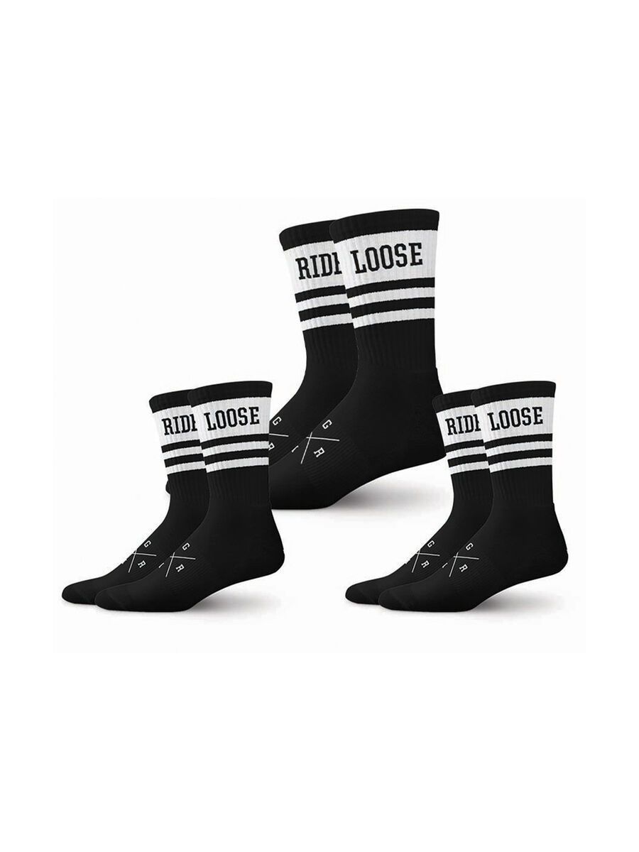 Loose Riders Cotton Socks 3-Pack Stripes, multi color - Bild 2