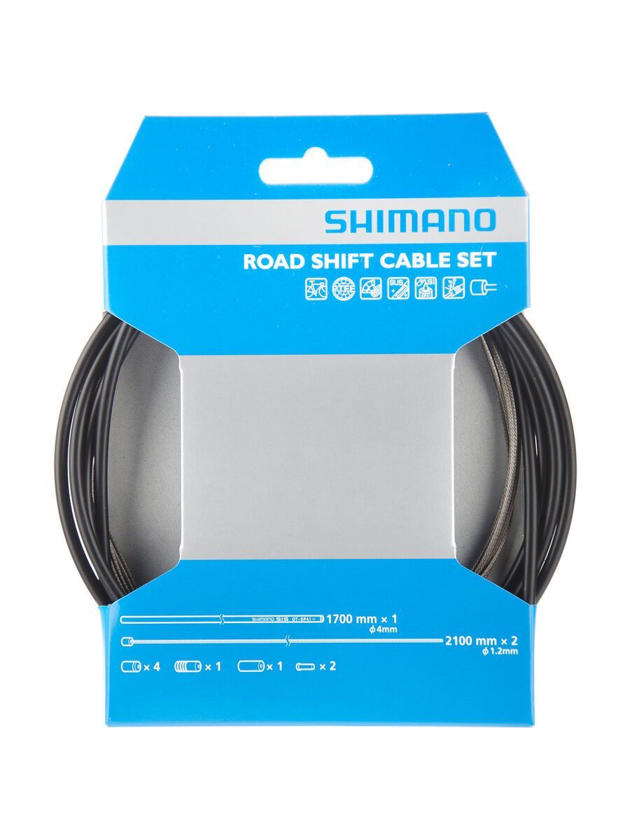 Shimano Road Sil-Tec beschichtet, schwarz - Bild 1