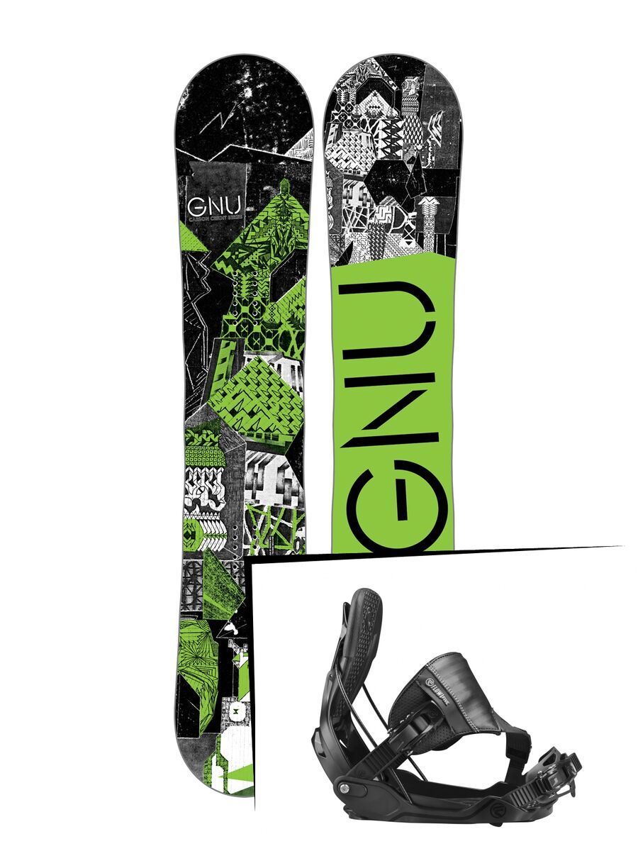 Set: Gnu Carbon Credit 2017 + Flow Five Hybrid (1718390S) - Bild 1