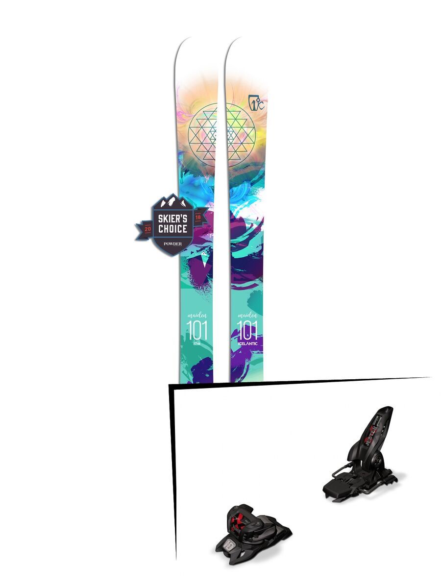 Set: Icelantic Maiden 101 2018 + Marker Jester 16 ID black - Bild 1