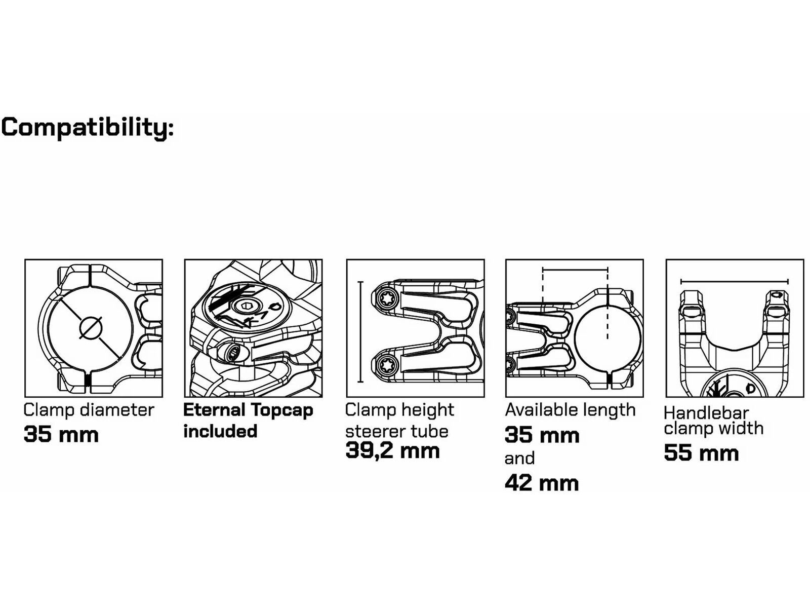 OAK Components Eternal Vorbau mit Topcap, copper - Bild 8
