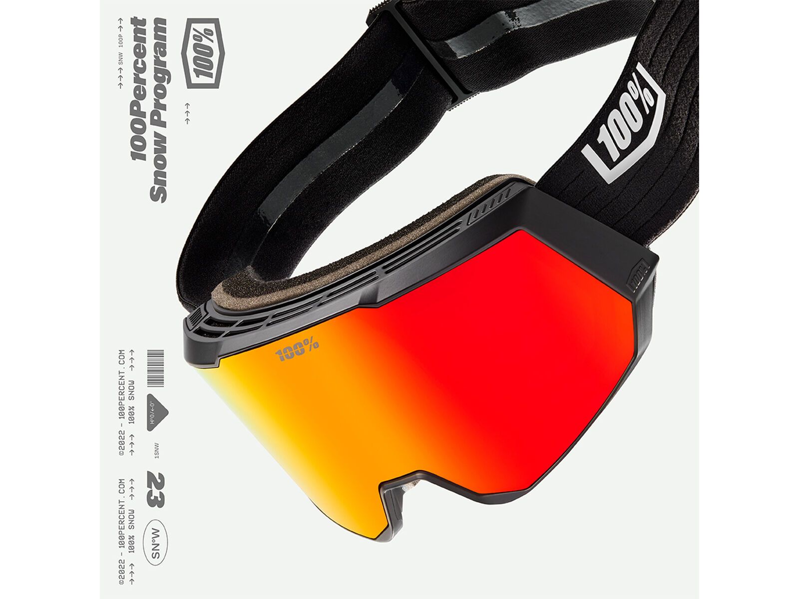 100% Snowcraft XL, HiPER Vermillion w/Red ML Mi / essential black - Bild 5