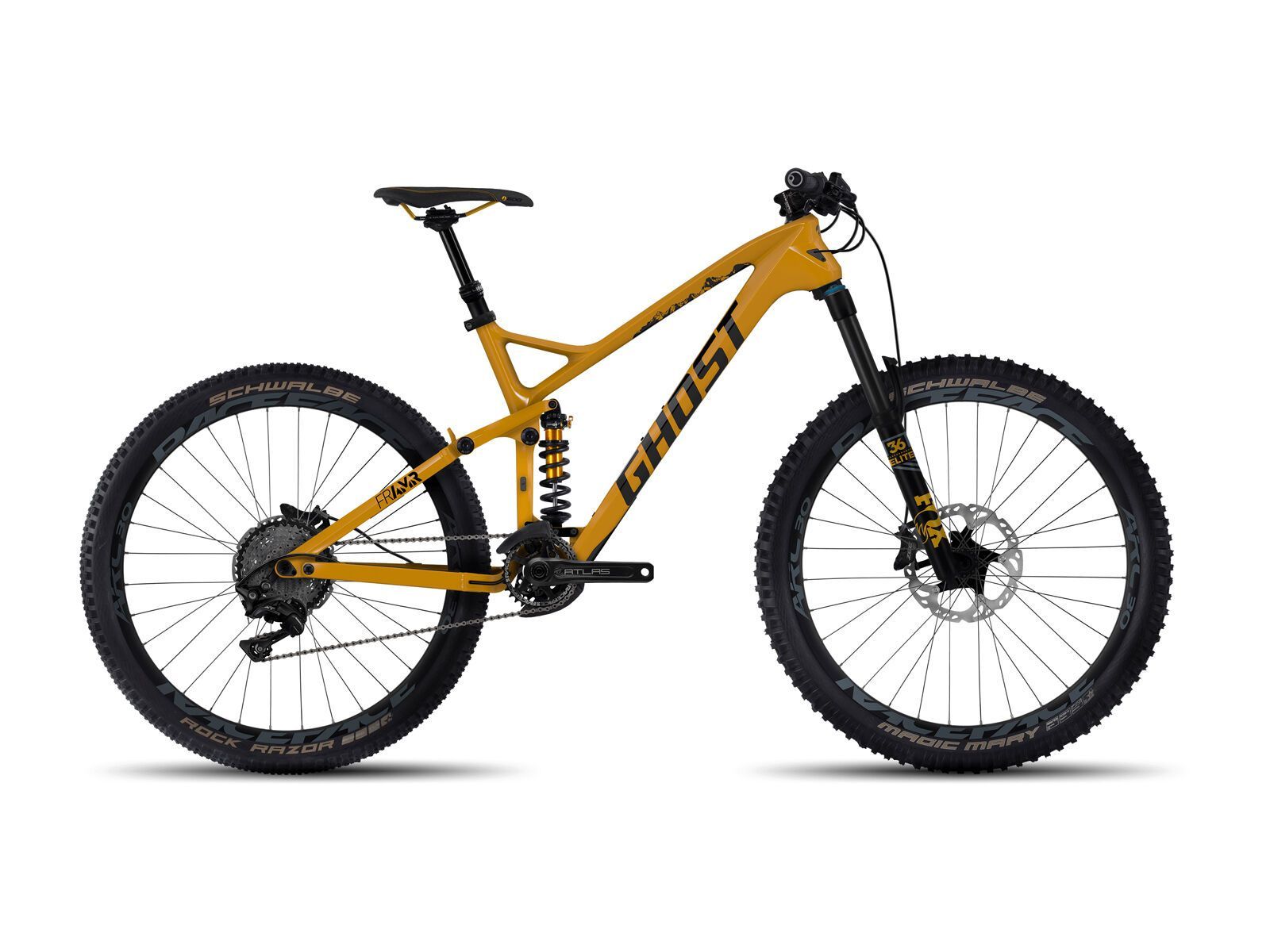 Ghost FR AMR 8 LC, cane yellow/night black - Bild 1