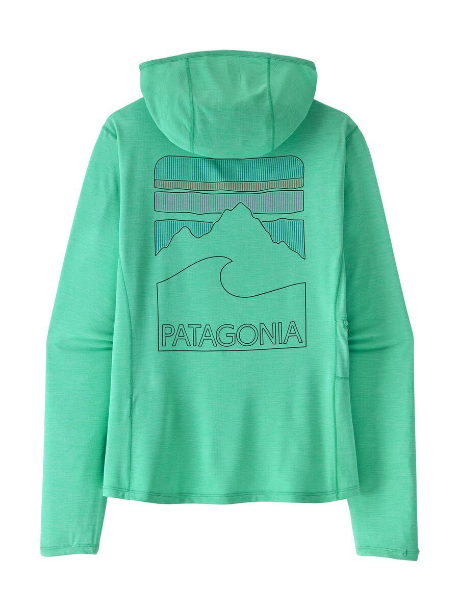 Patagonia Women's Capilene Cool Sun Hoody - Peak Visions, aqua stone/early teal x-dye - Bild 2