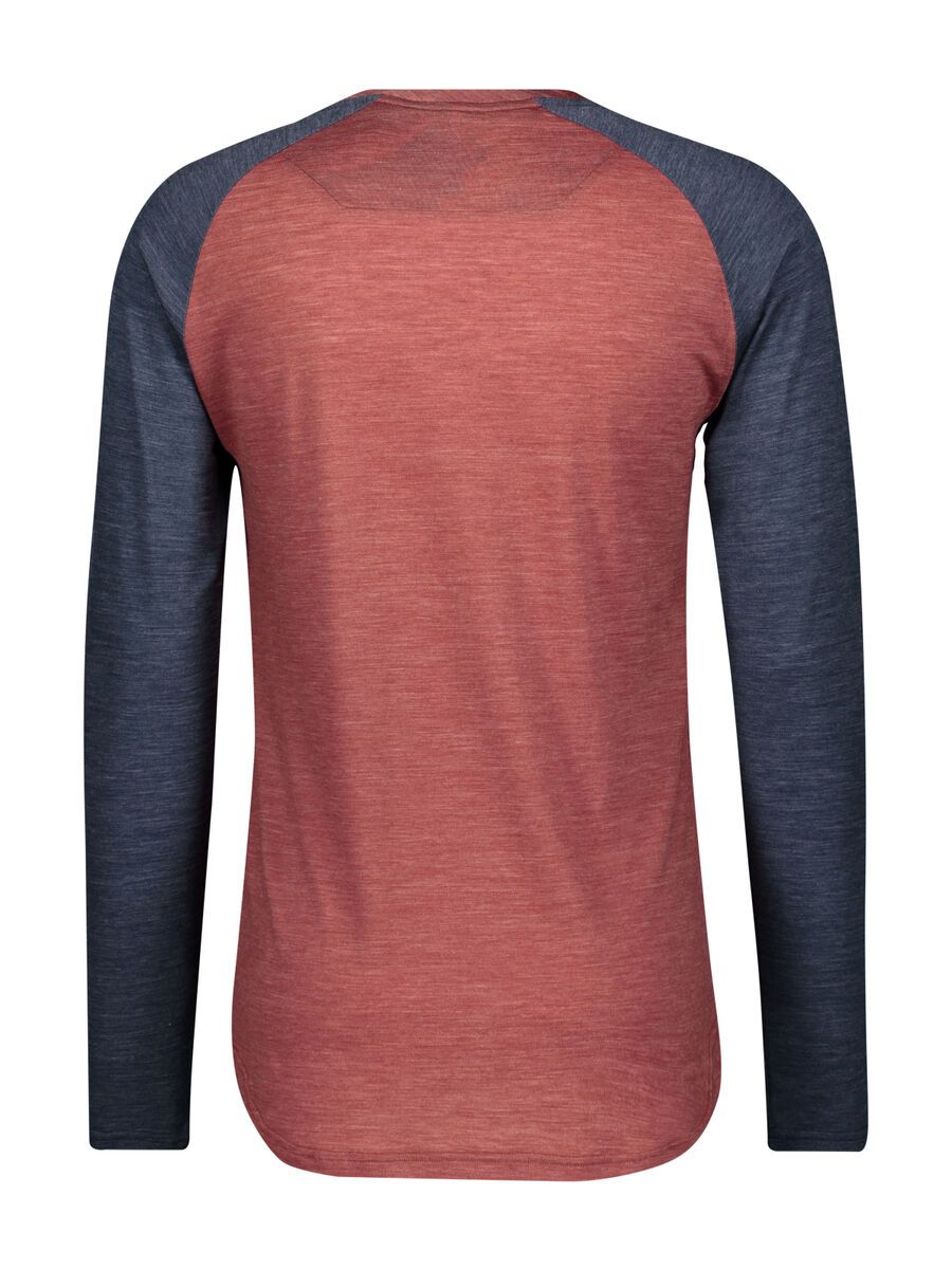Scott Trail Flow Merino L/SL Men's Shirt, rust red/midnight blue - Bild 2