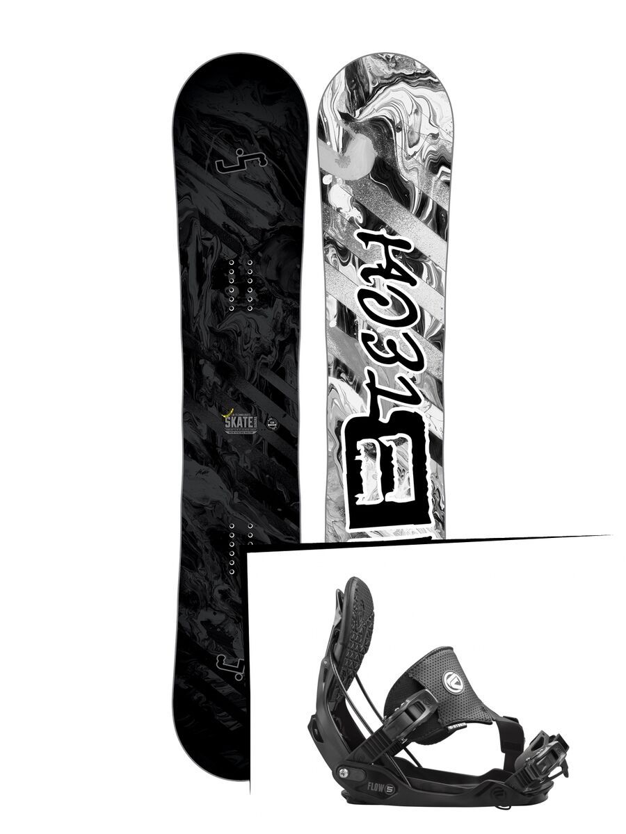 Set: Lib Tech Sk8 Banana 2017 + Flow Five Hybrid (1513184S) - Bild 1