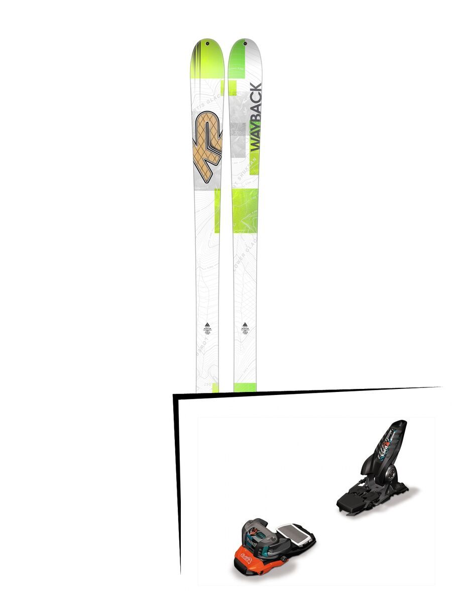 K2 SKI Set: Wayback 88 2016 + Marker Lord S.P.14 - Bild 1
