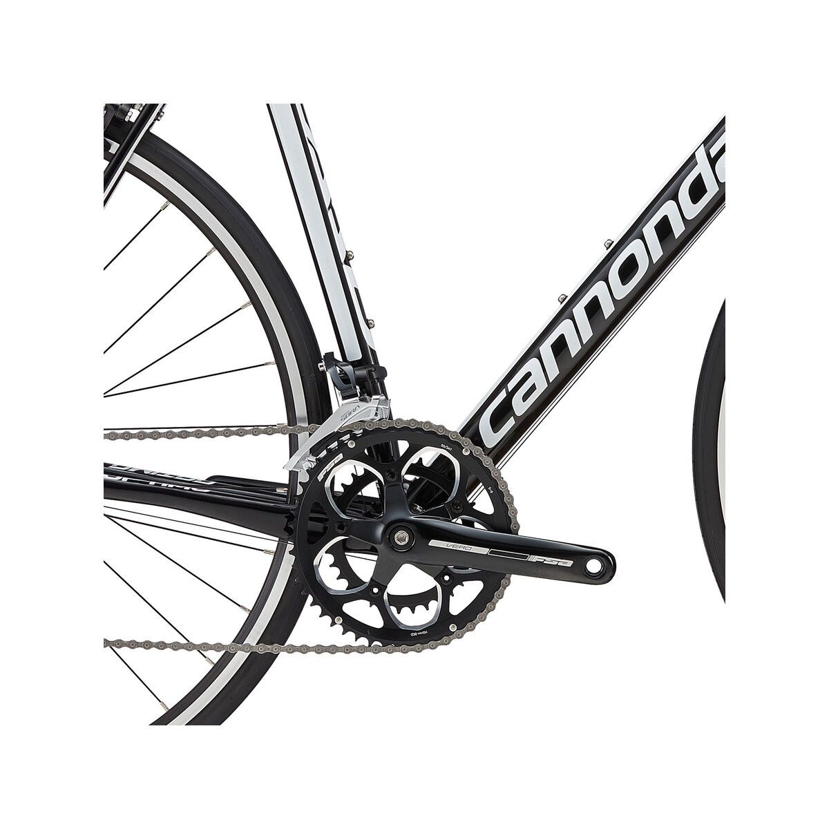 Cannondale CAAD Optimo Sora, jet black w/ magnesium white, gloss - BLK - Bild 3