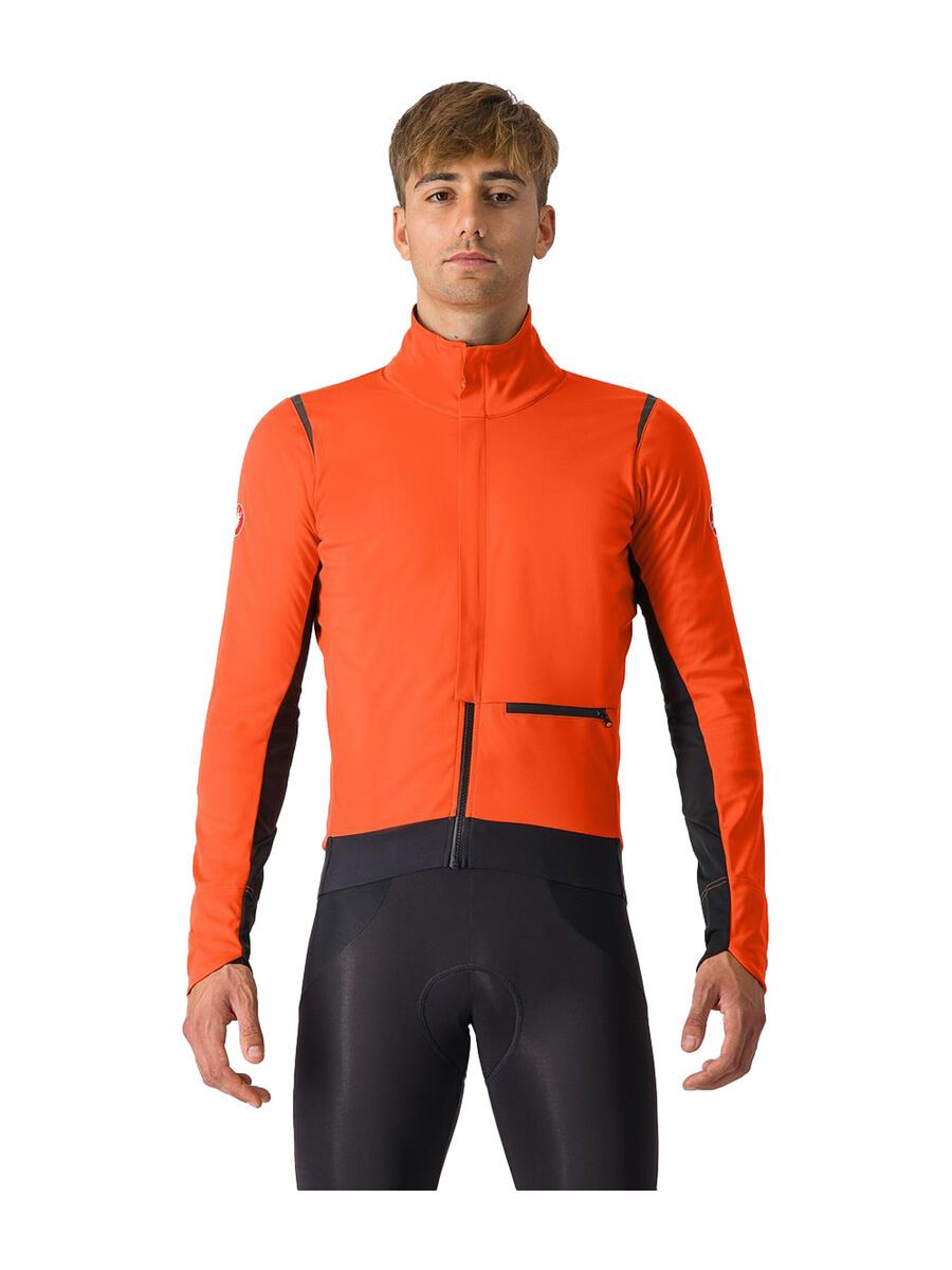 Castelli Alpha Doppio RoS Jacket, brilliant orange/black reflex - Bild 1