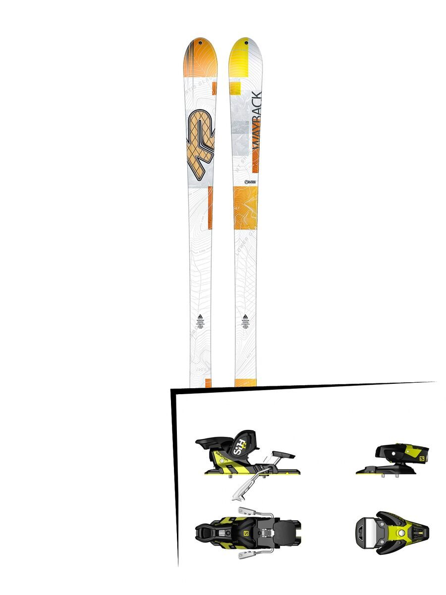 K2 SKI Set: Wayback 82 2016 + Salomon STH2 WTR 13 - Bild 1