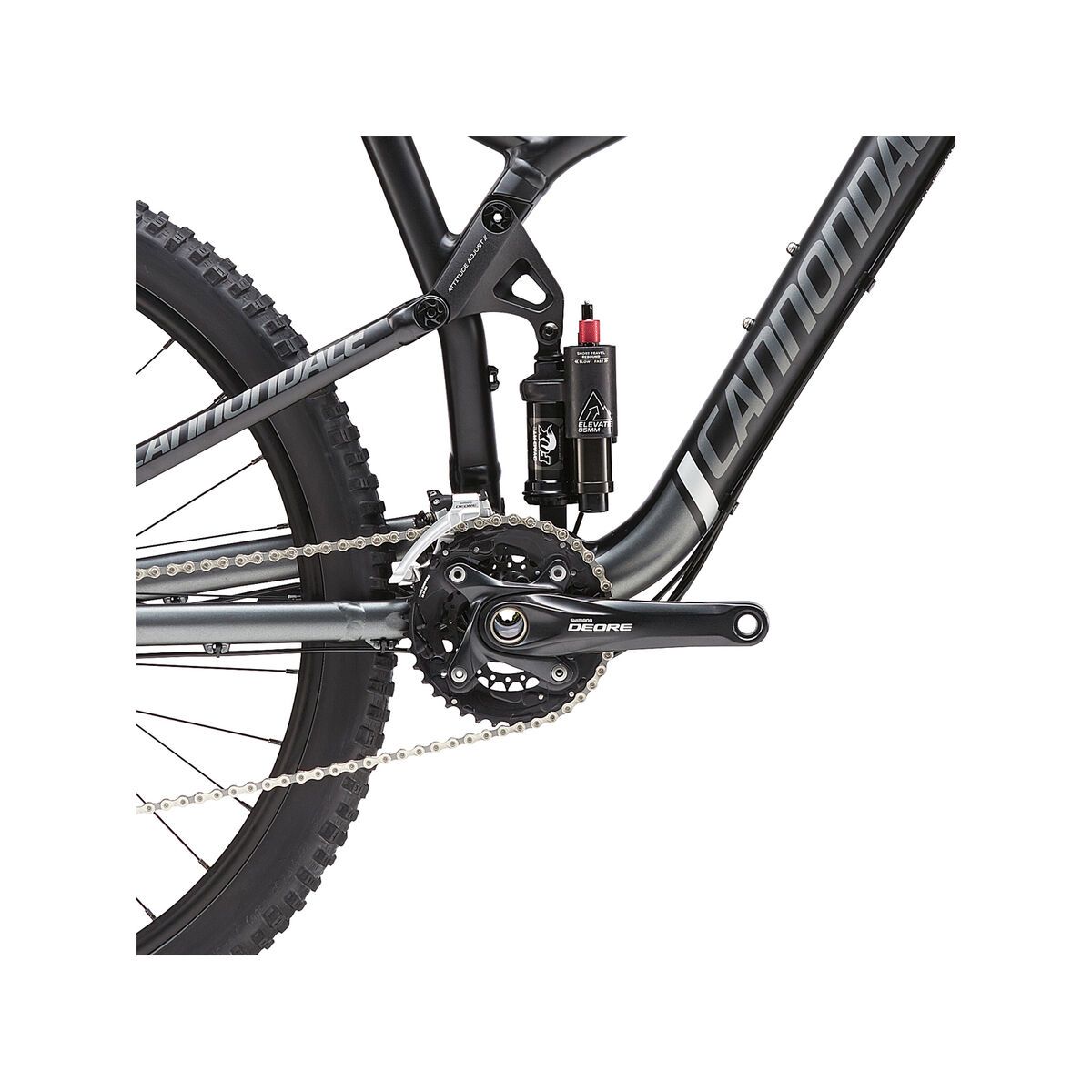 Cannondale Trigger 4, jet black w/charcoal grey, fine silver, matte - Bild 3