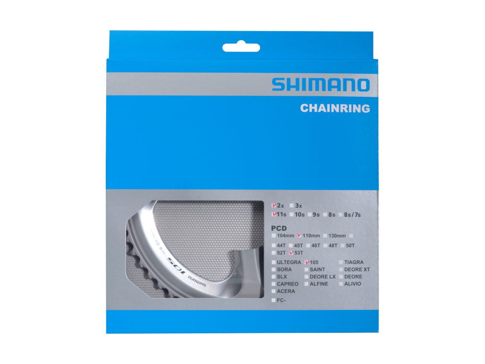 Shimano 105 FC-5800 Kettenblätter - 2x11, silber - Bild 1