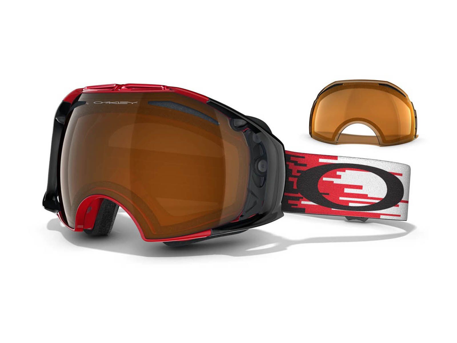 Oakley Airbrake, Hyperdrive Red/Black Iridium & Persimmon - Bild 1
