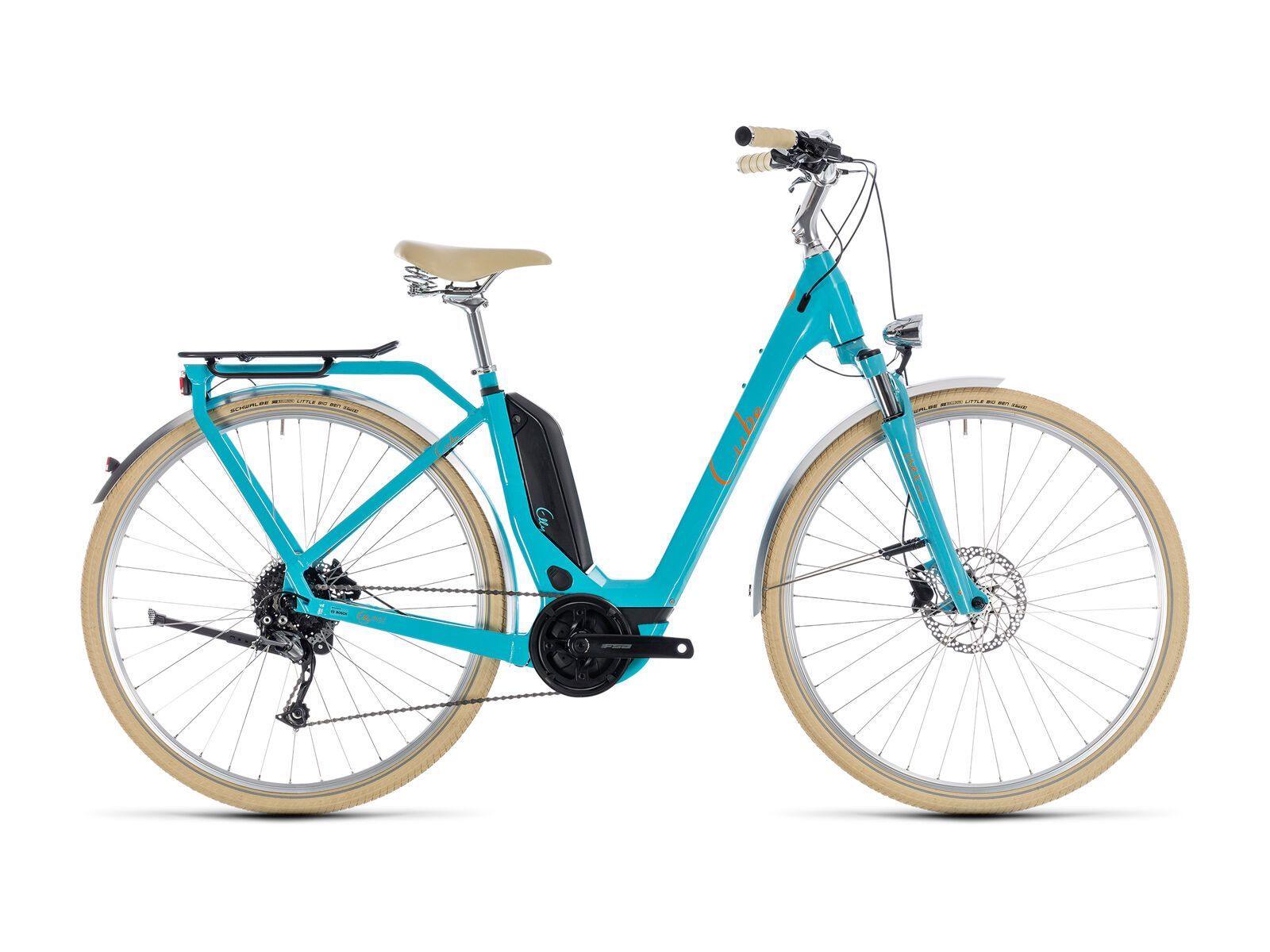 Cube Elly Ride Hybrid 400, aqua´n´orange - Bild 1