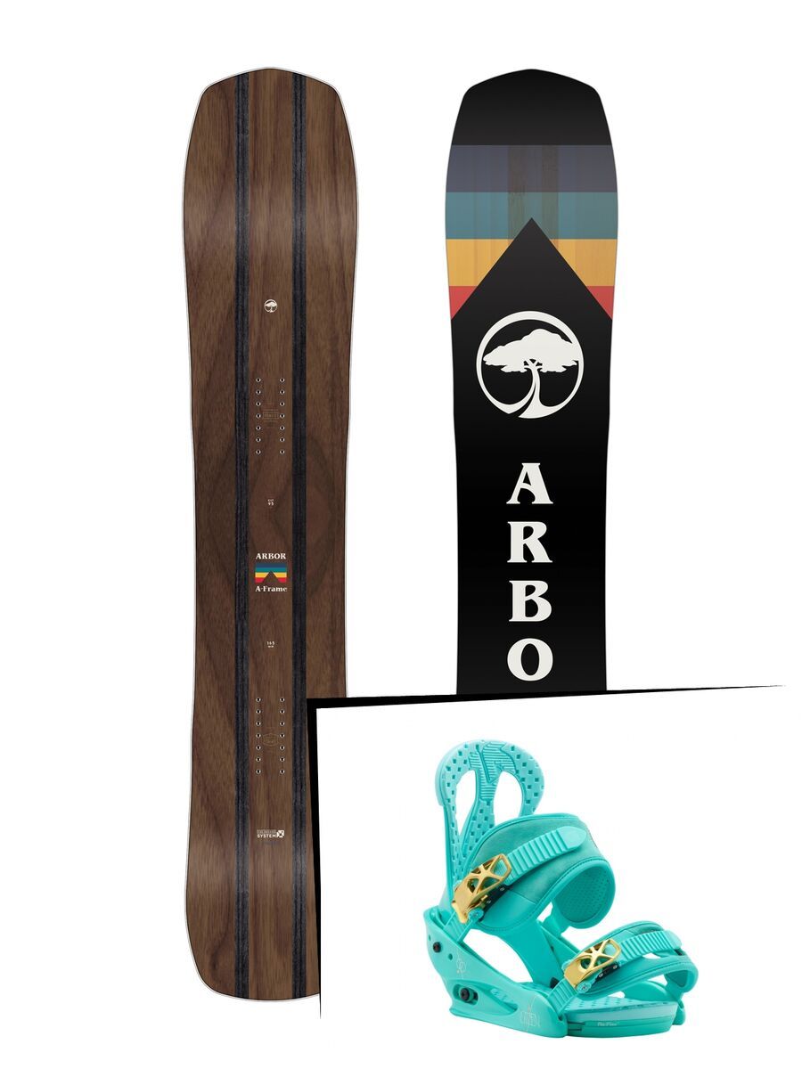 Set: Arbor A-Frame 2019 + Burton Citizen the teal deal - Bild 1