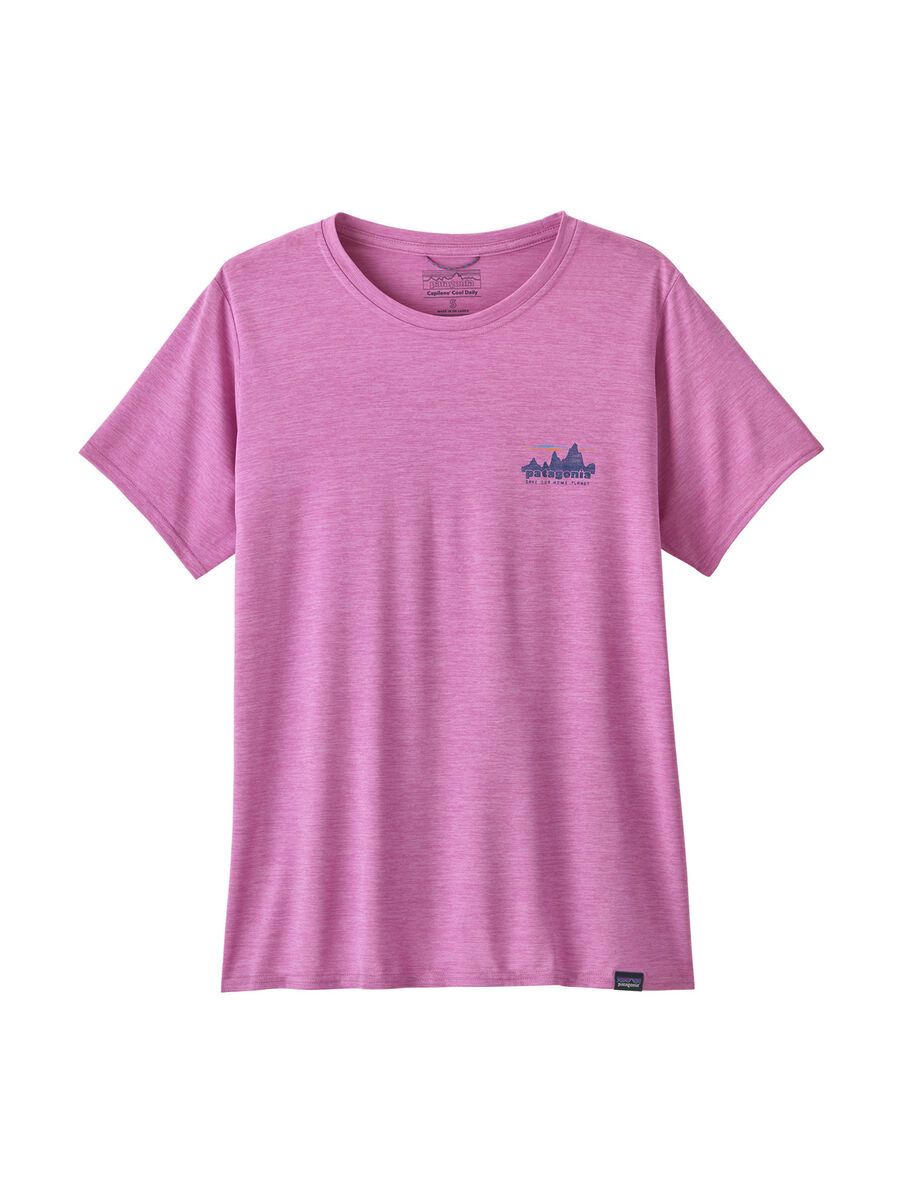 Patagonia Women's Cap Cool Daily Graphic Shirt 73 Skyline, brisk purple x-dye - Bild 1