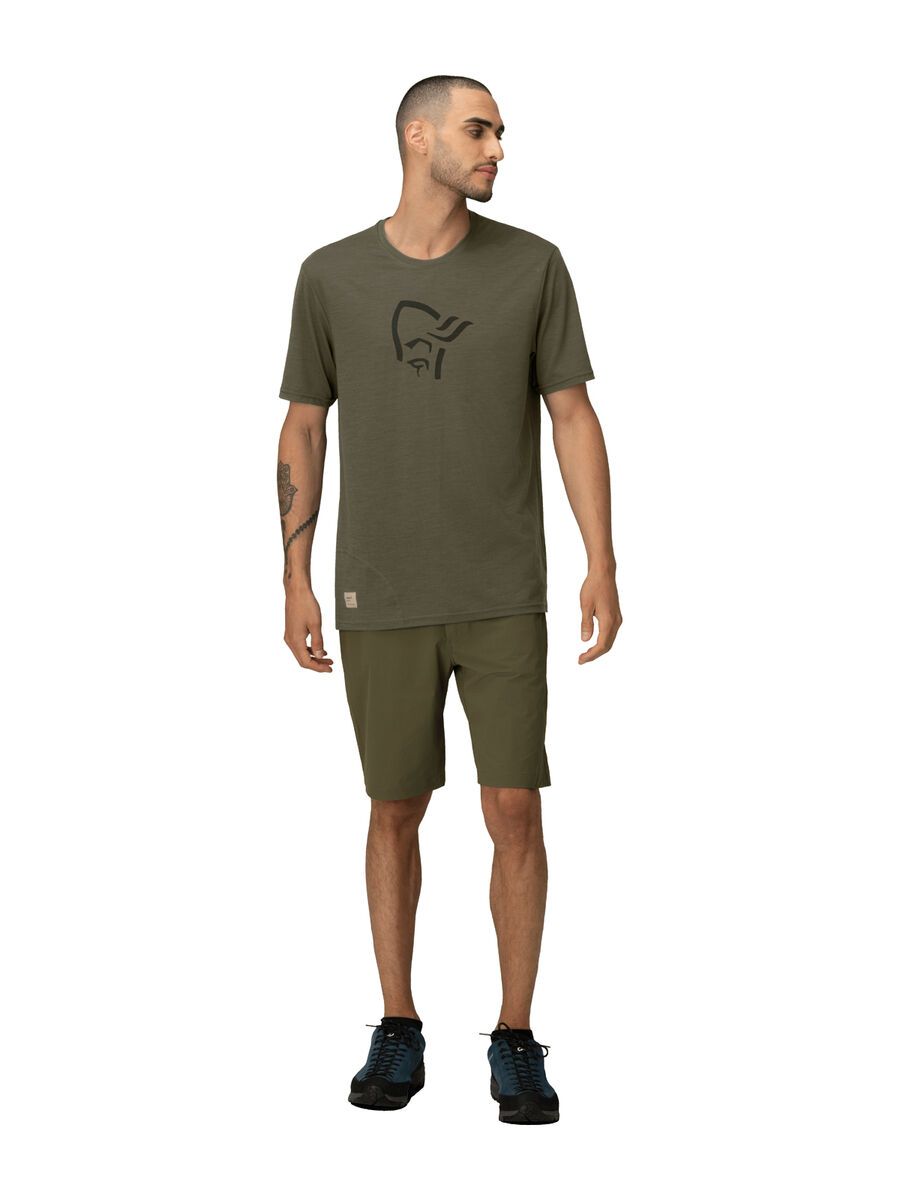 Norrona femund equaliser merino T- Shirt M's, olive night - Bild 3