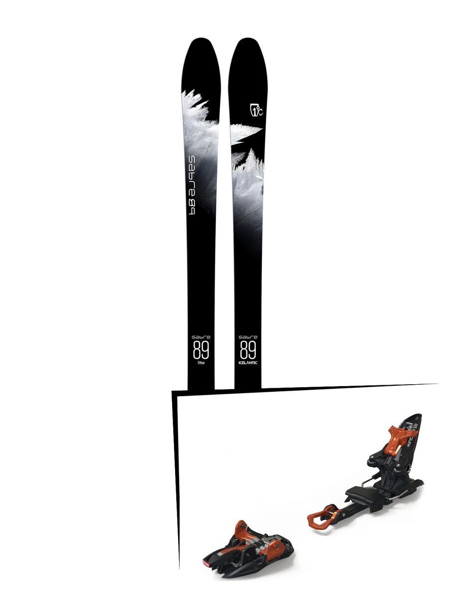 Set: Icelantic Sabre 89 2018 + Marker Kingpin 10 black/copper - Bild 1