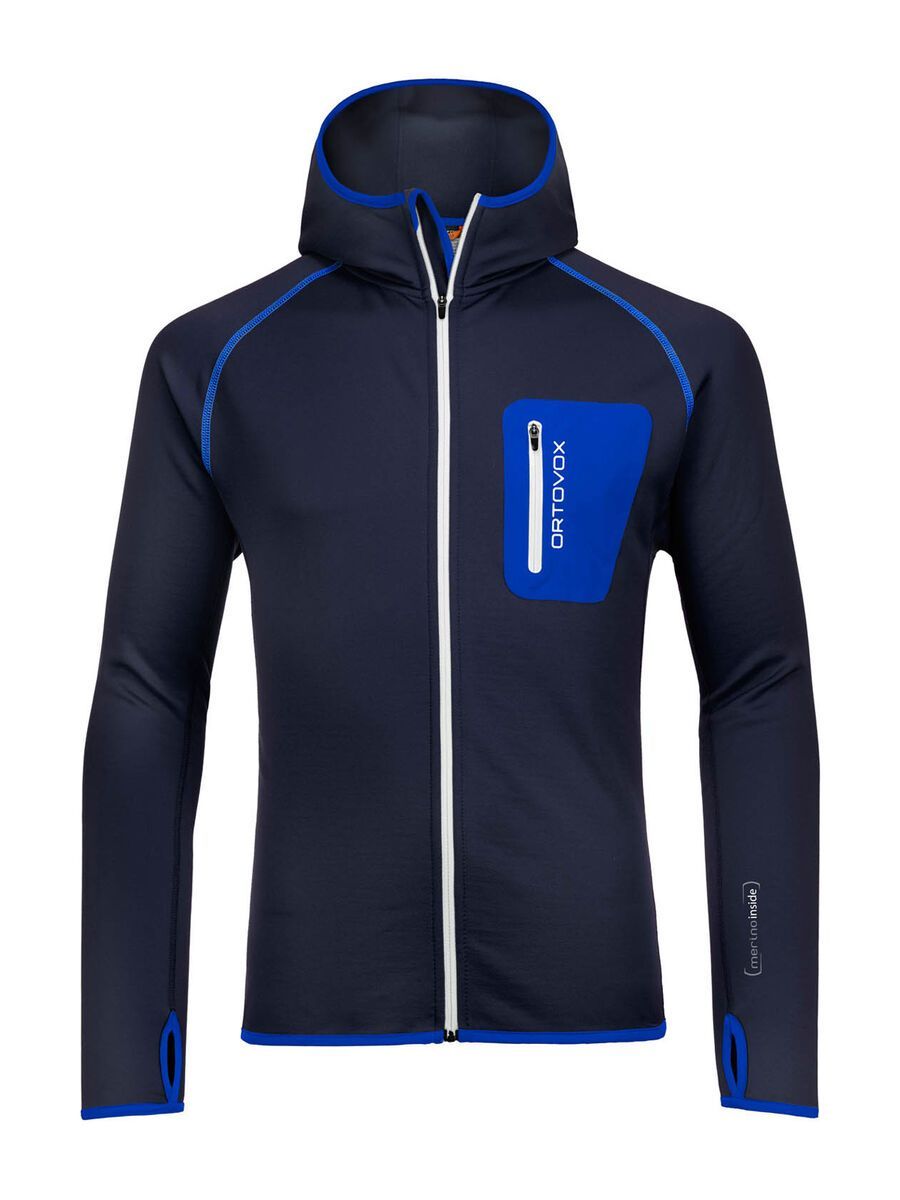 Ortovox Fleece Merino Hoody, blue navy - Bild 1
