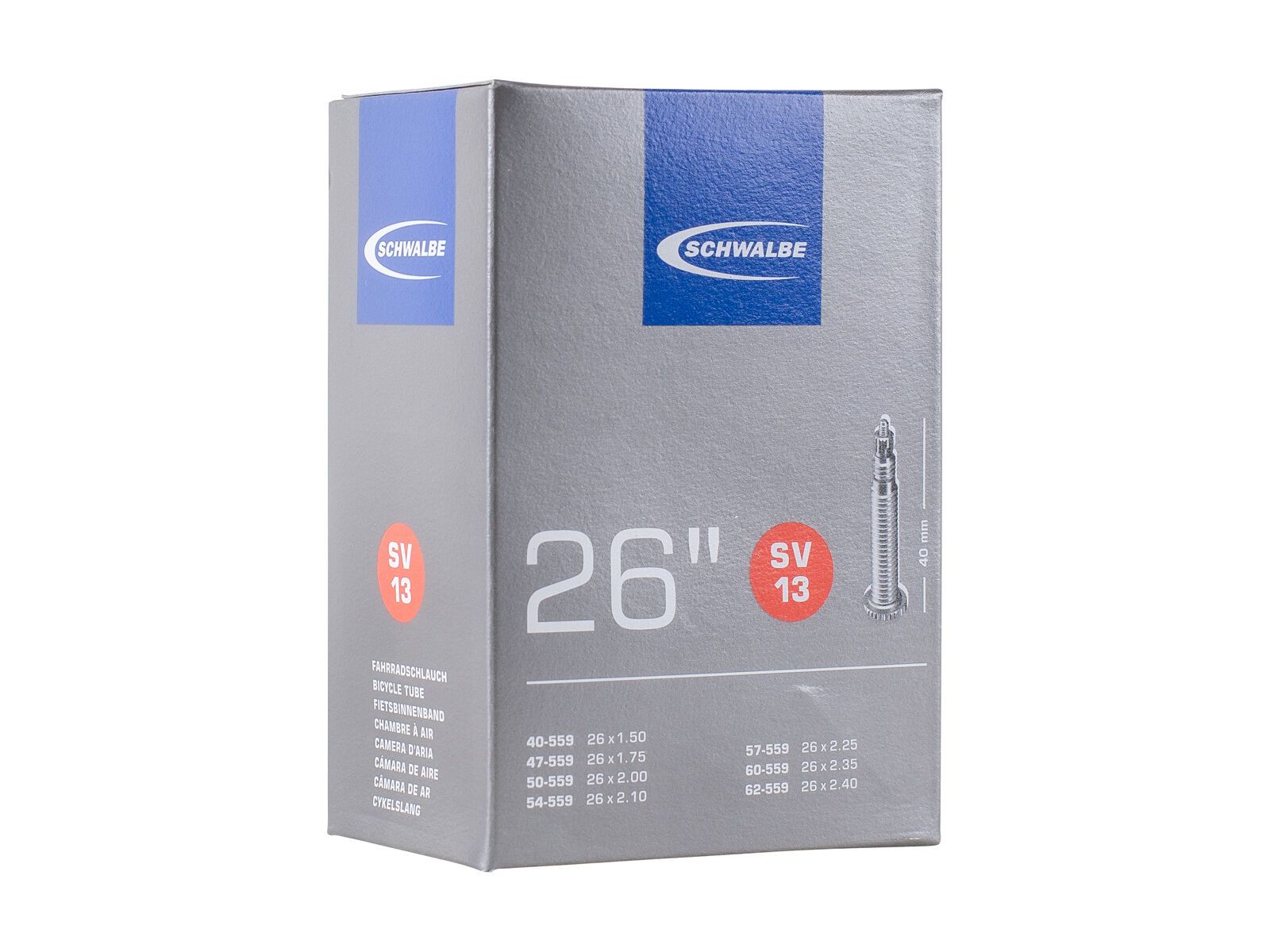 Schwalbe Schlauch SV 13 - 26 x 1.50-2.40 / 40 mm - Bild 1