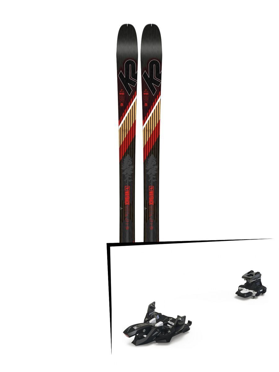 Set: K2 SKI Wayback 80 2019 + Marker Alpinist 12 black/titanium - Bild 1