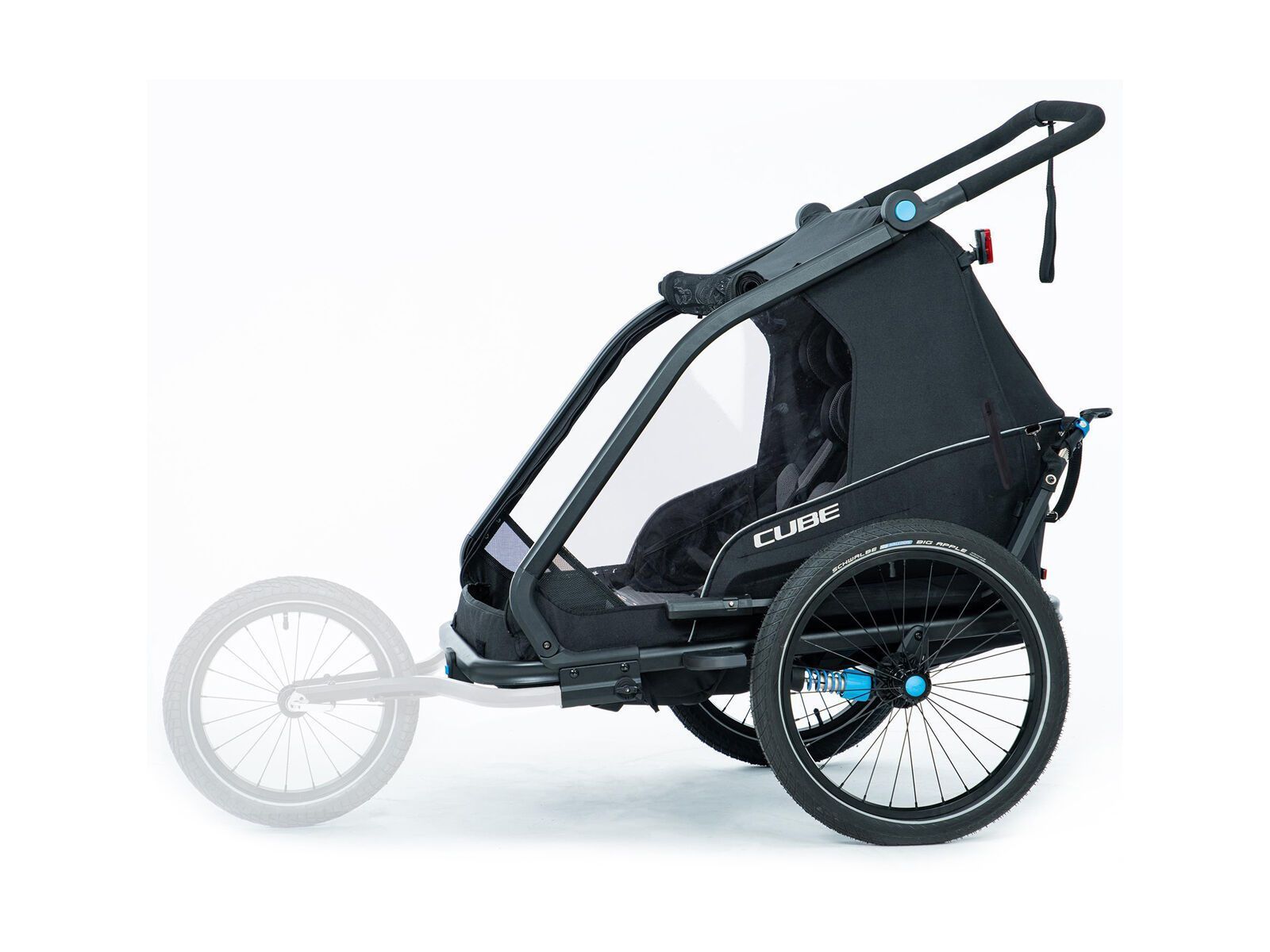 Cube Kinder Fahrradanhänger Double CMPT, black - Bild 9